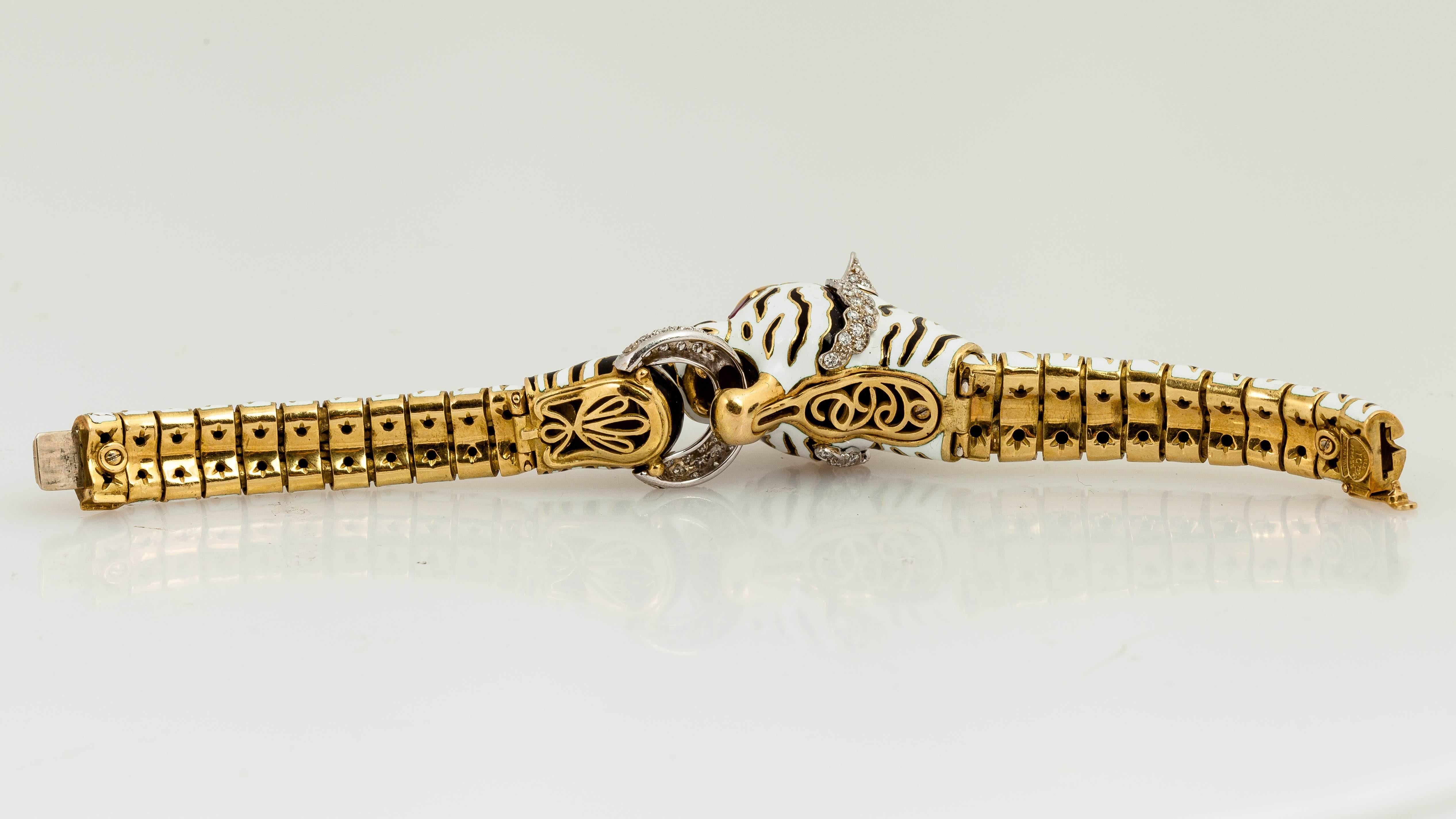 tiger diamond bracelet