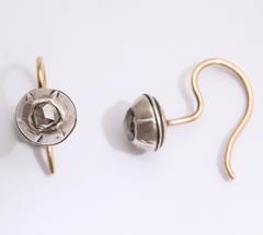 Rose cut diamond earrings