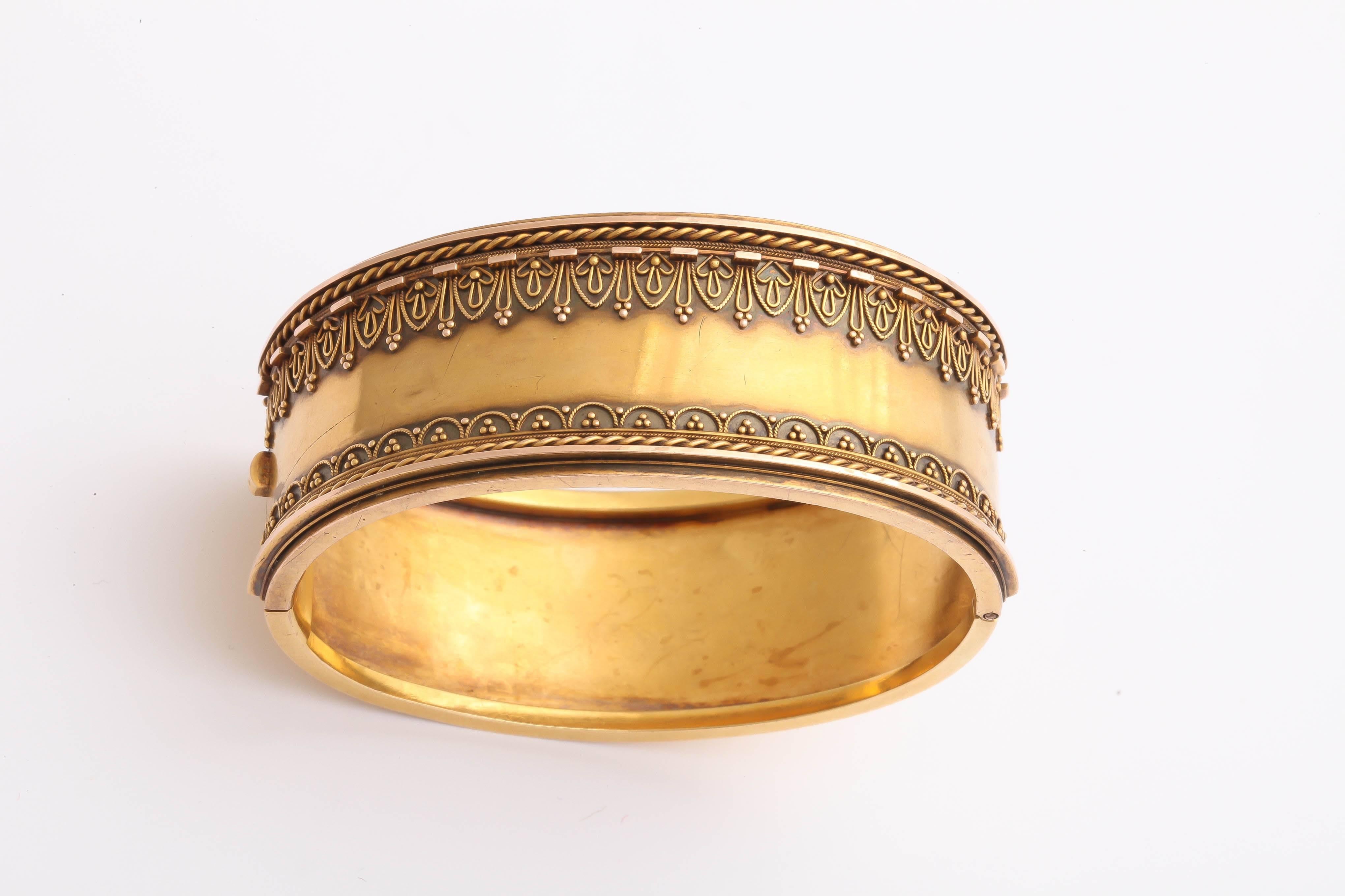 Women's Victorian Etruscan Revival Cuff Bracelet