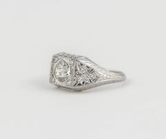 Old Mine Diamond Engagement Ring