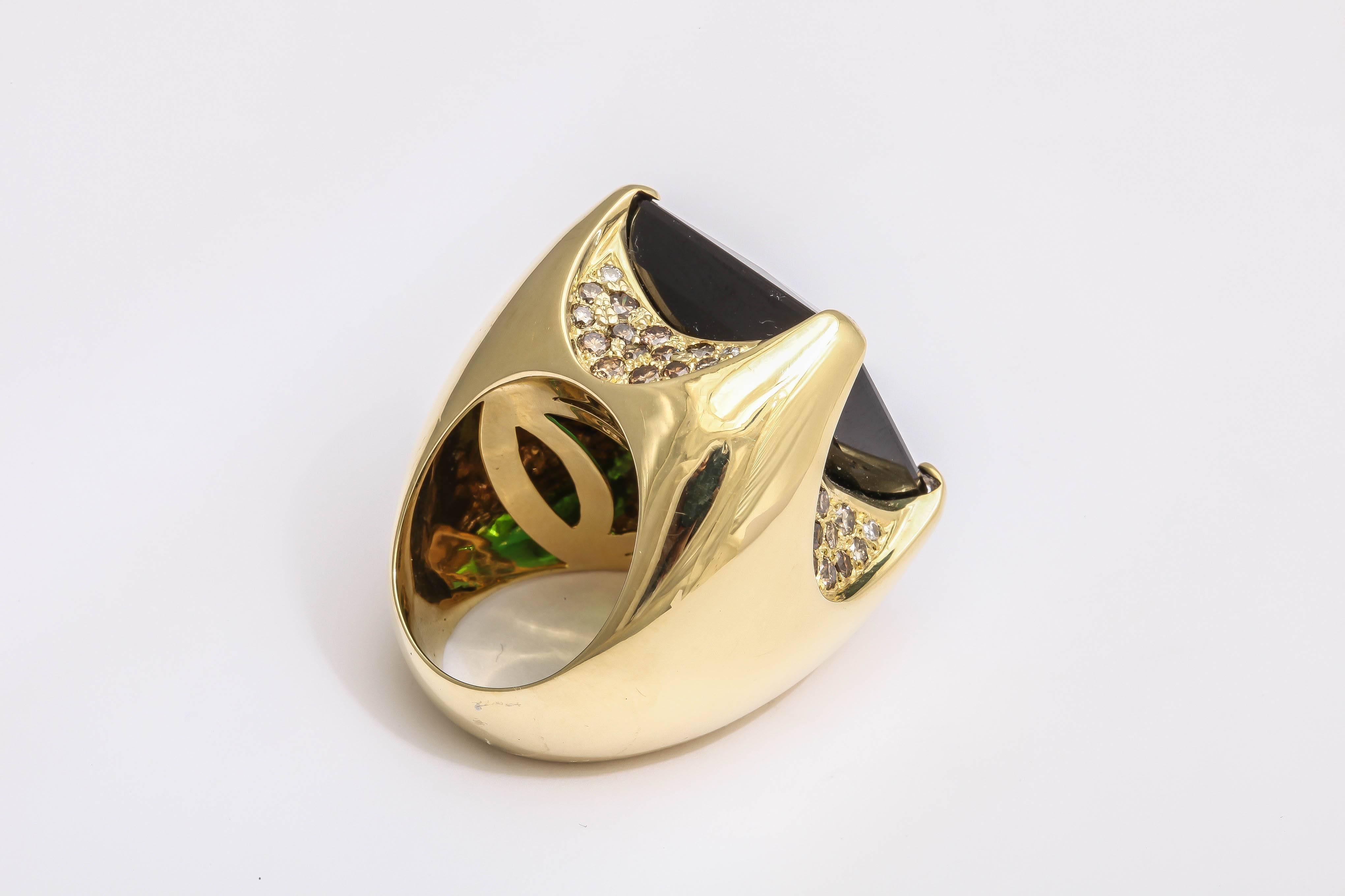 Faraone Mennella diamond gold ring For Sale 2