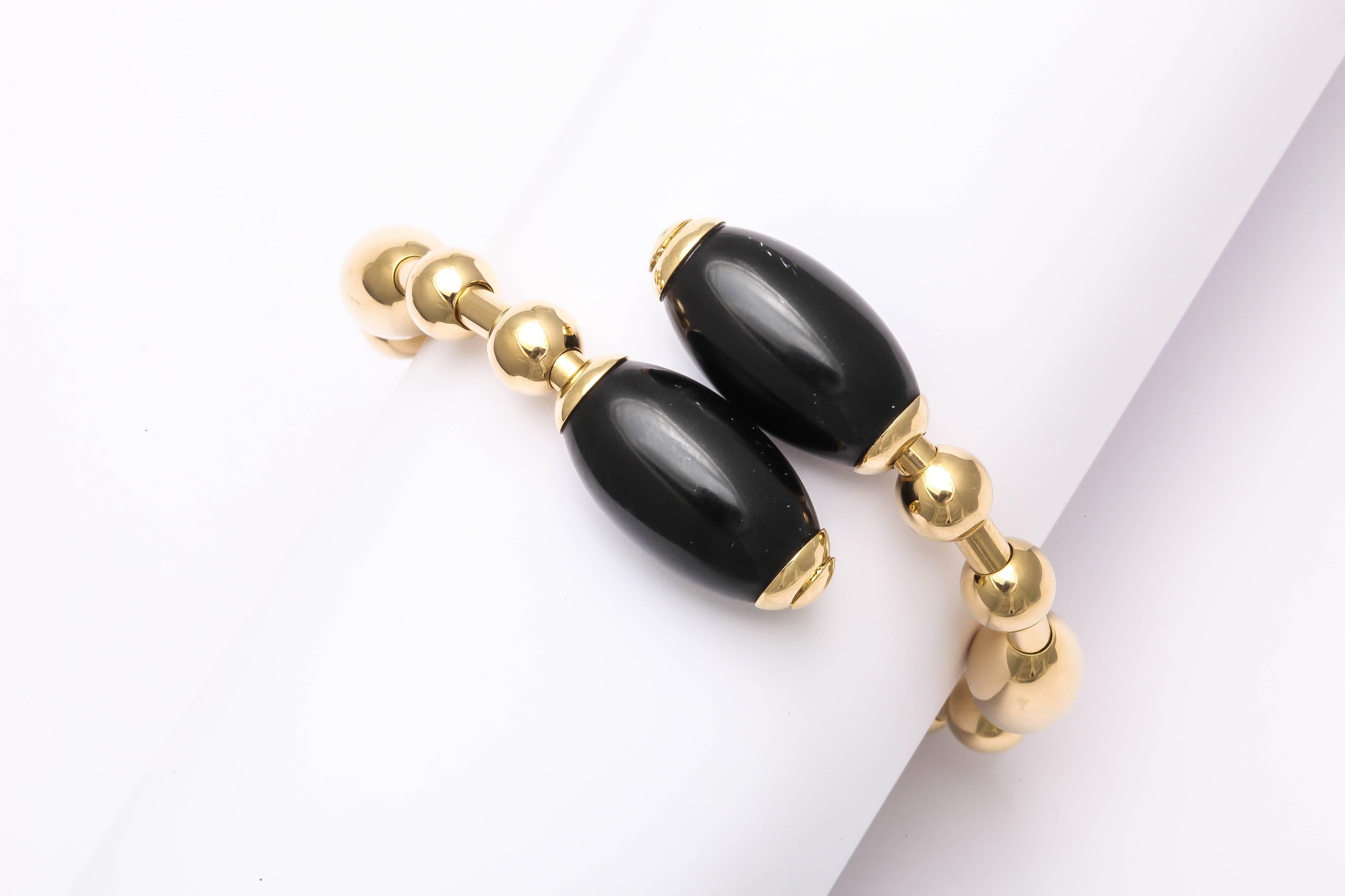 Women's Onyx Gold Tuca Tuca Bracelet For Sale