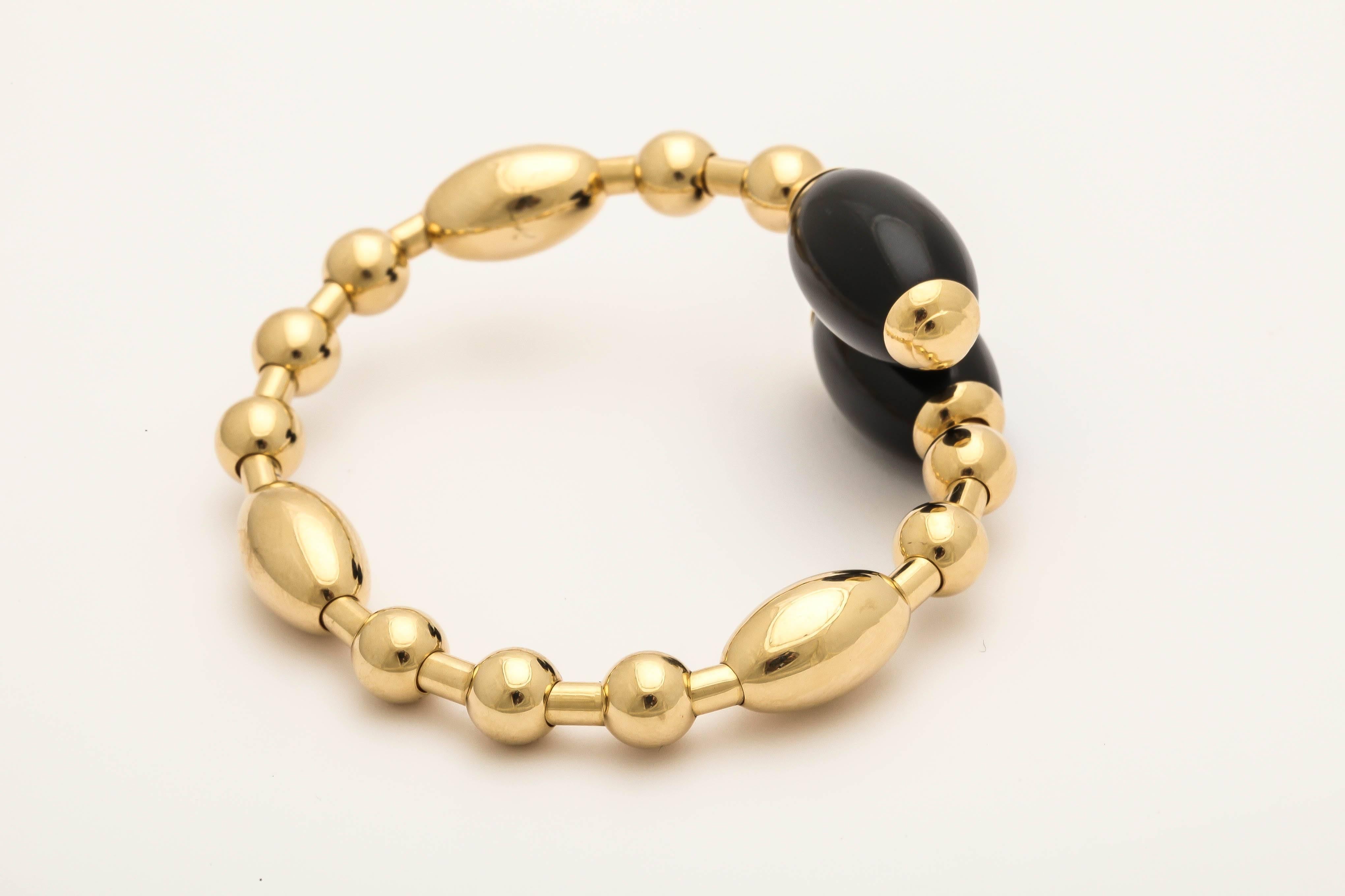 Onyx Gold Tuca Tuca Bracelet For Sale 2
