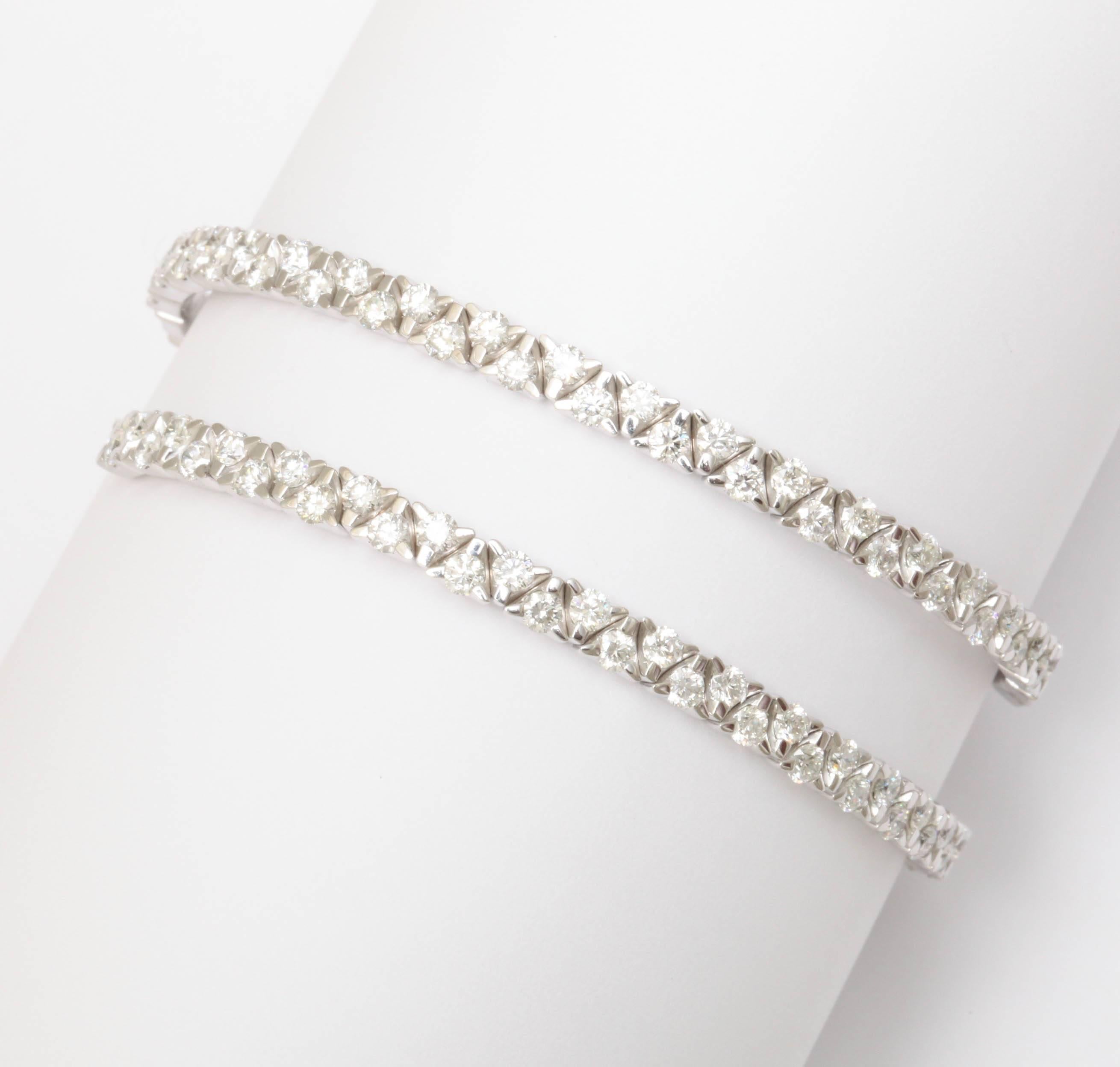 diamond coil bracelet