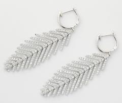 Pendientes de oro con diamantes flexibles