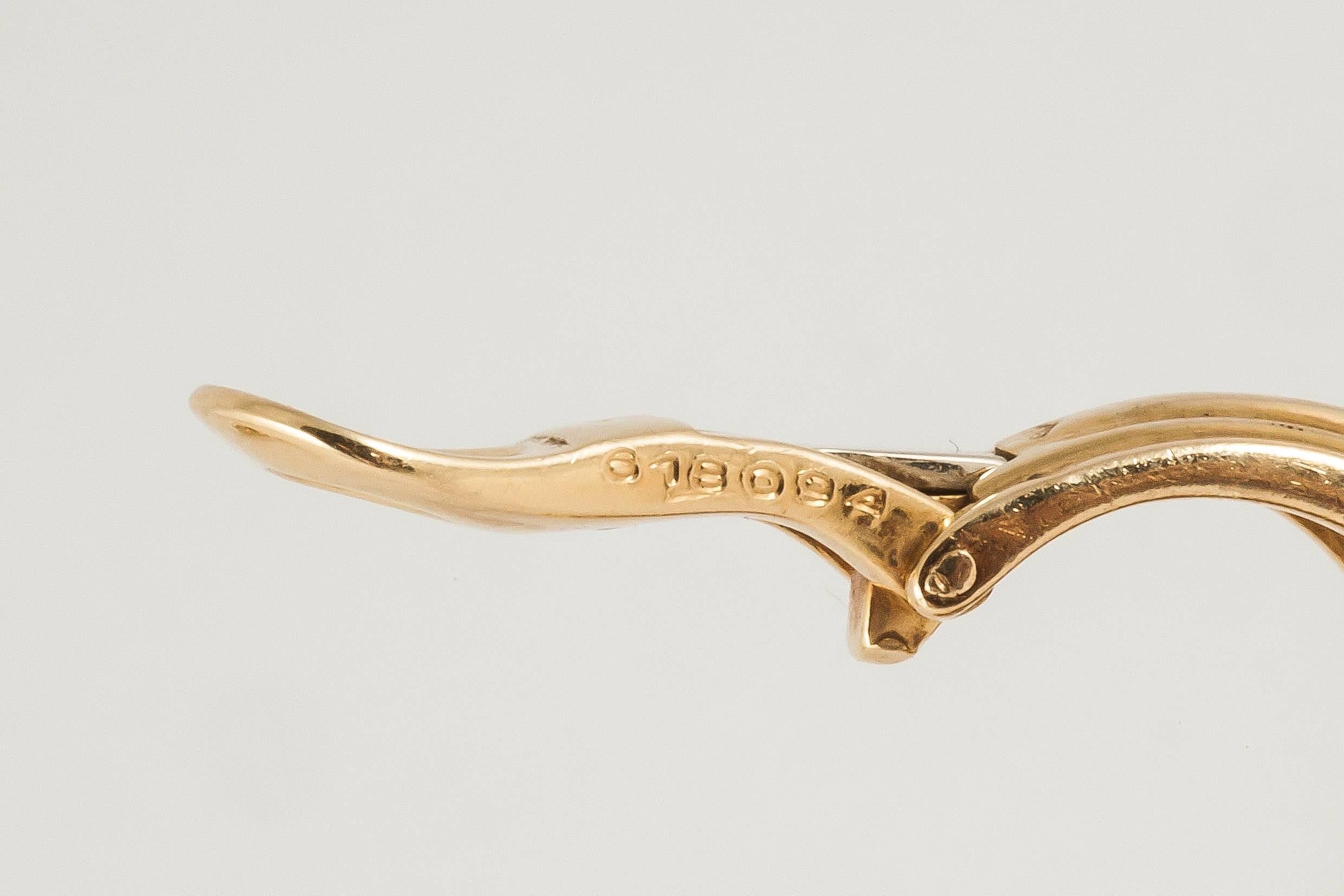 Women's Cartier Gold Hoop Earrings of Heavy Weight