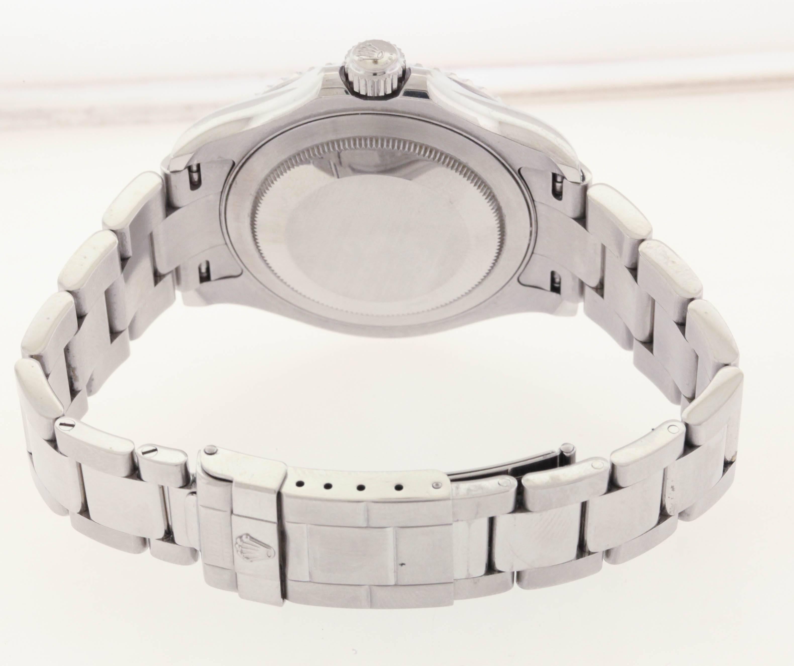 Men's Rolex Platinum Bezel Yacht-Master Automatic Wristwatch Ref 16622