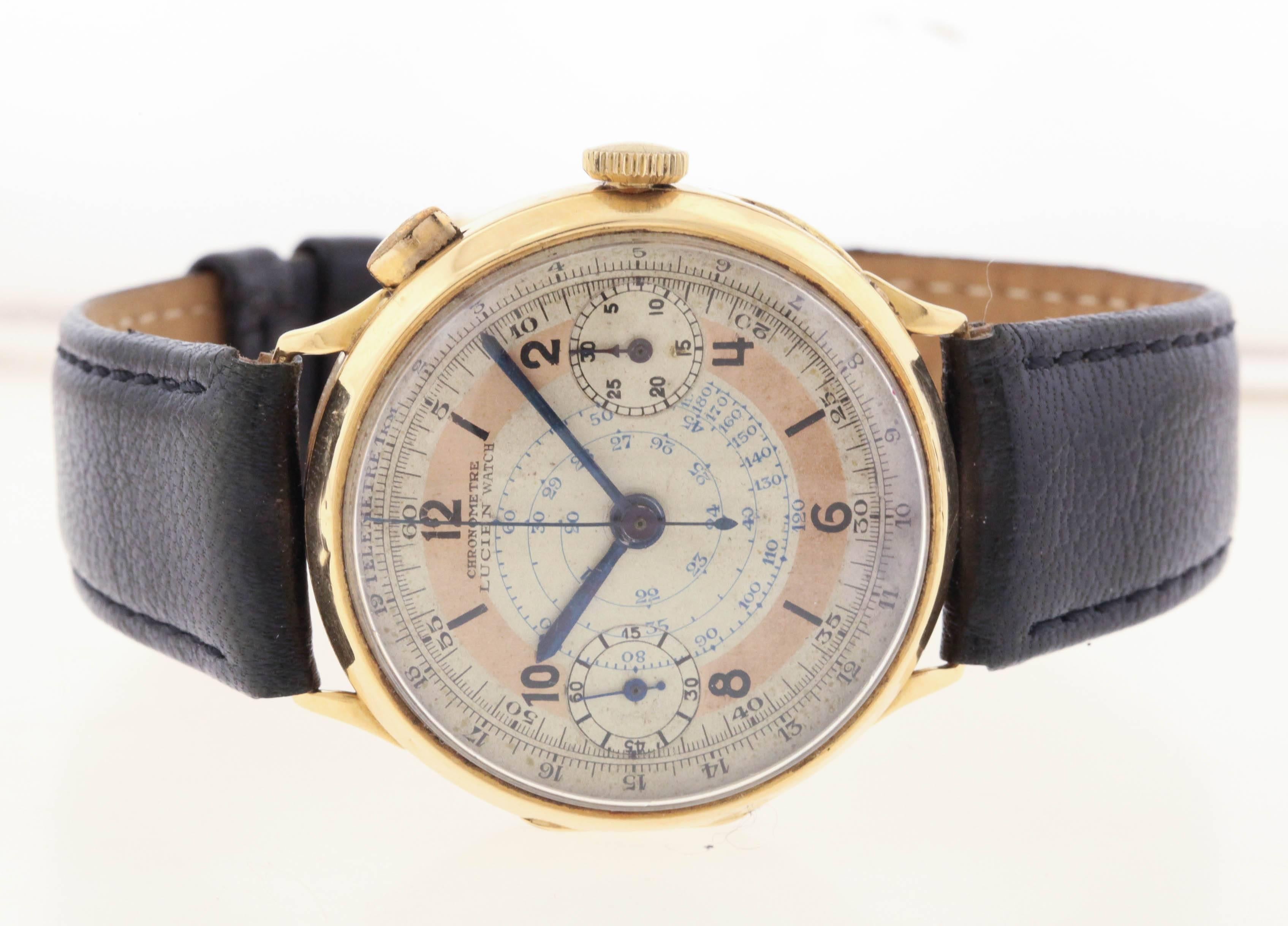 Swiss Single Button Chronograph Wristwatch 2