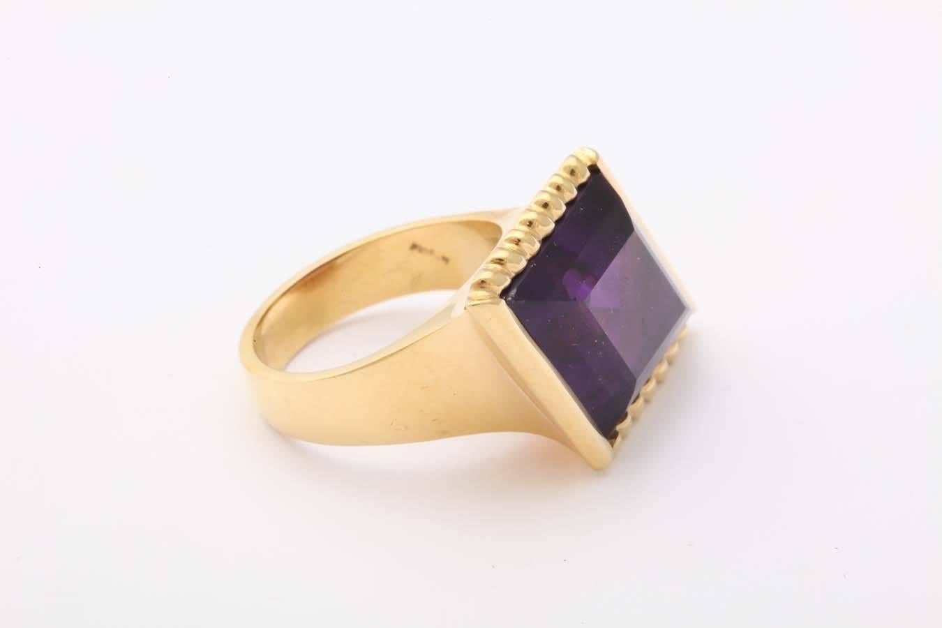 Amethyst Gold Ring For Sale 2
