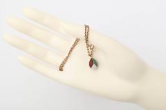 Small Russian Inlaid Gold Easter Egg Pendant, circa 1890