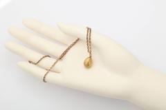 1900s Russian Gold Easter Egg Pendant