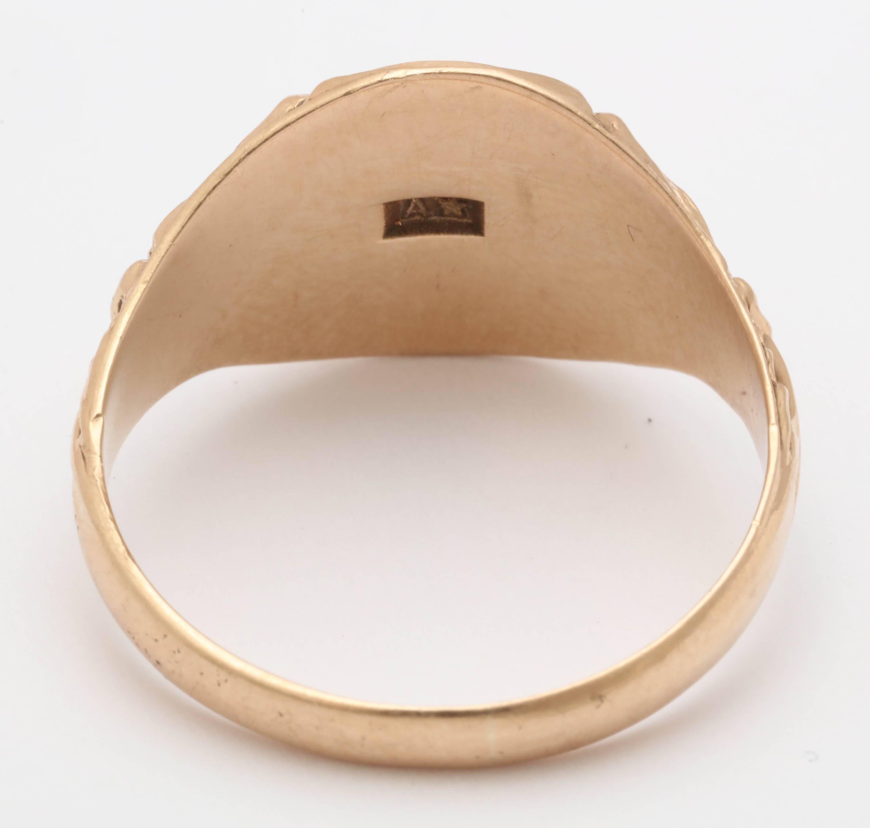 Victorian Allsop Brothers Gold Signet Ring