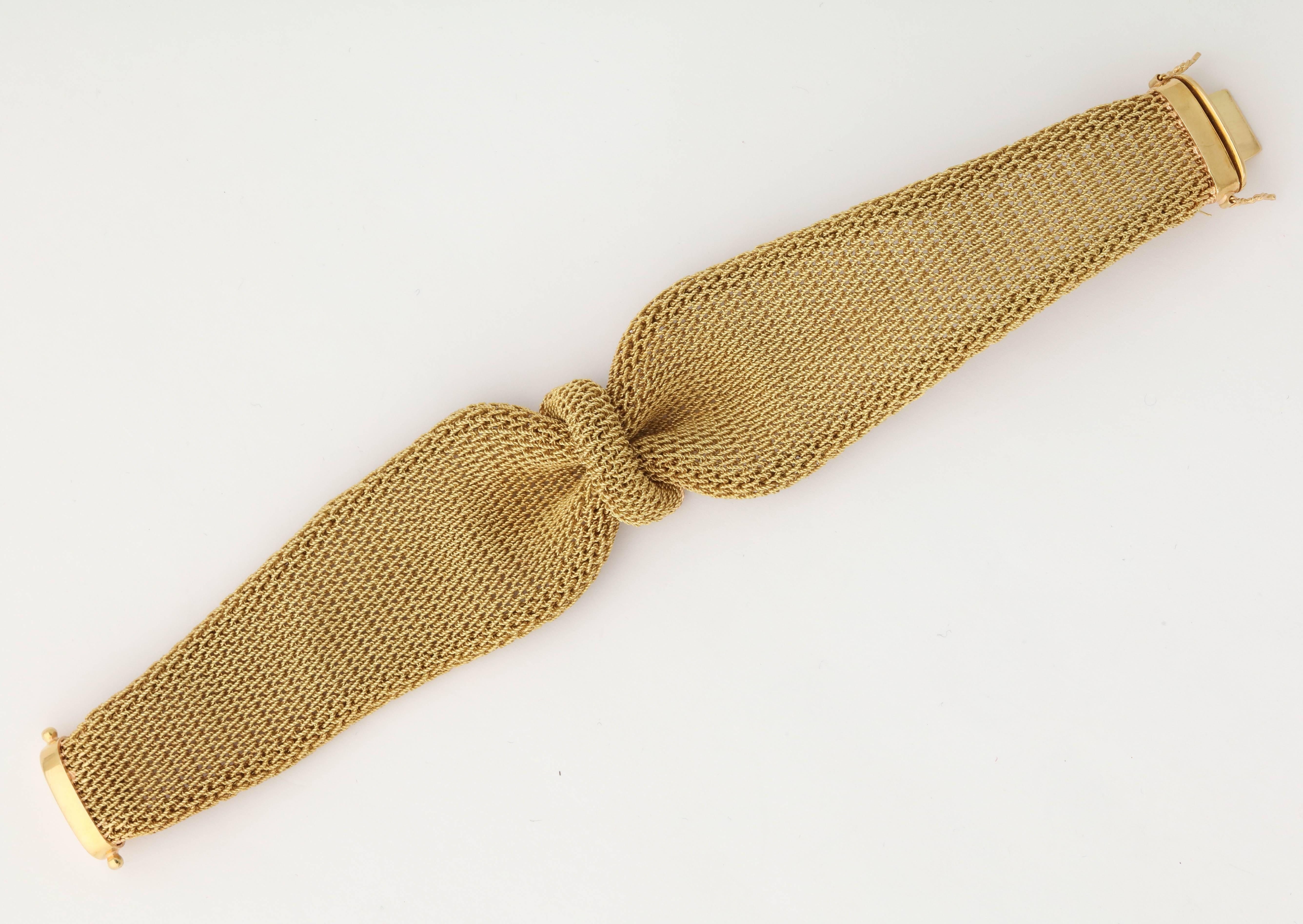 italian gold mesh bracelets
