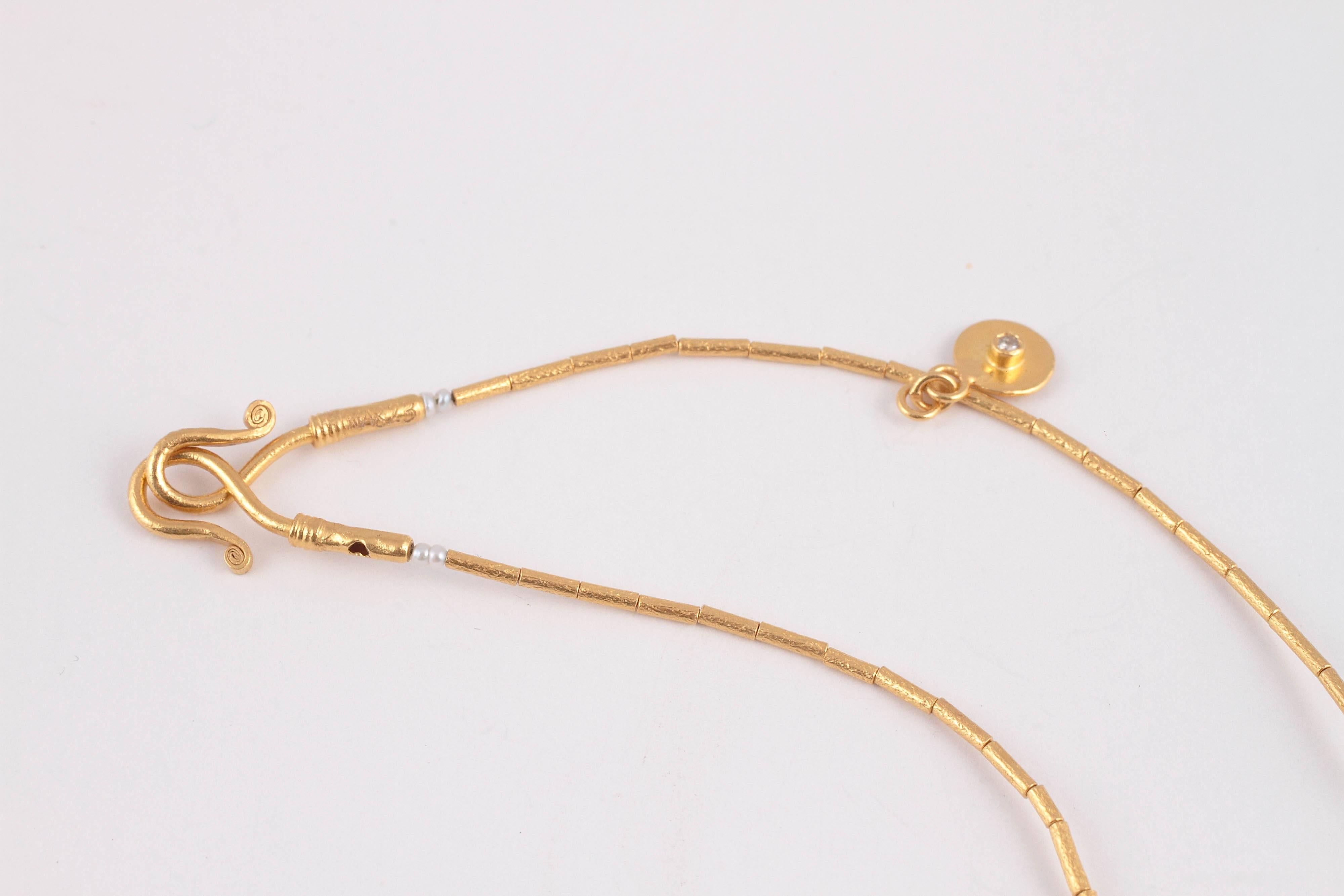 Gurhan Diamond Briolette Gold Necklace 2