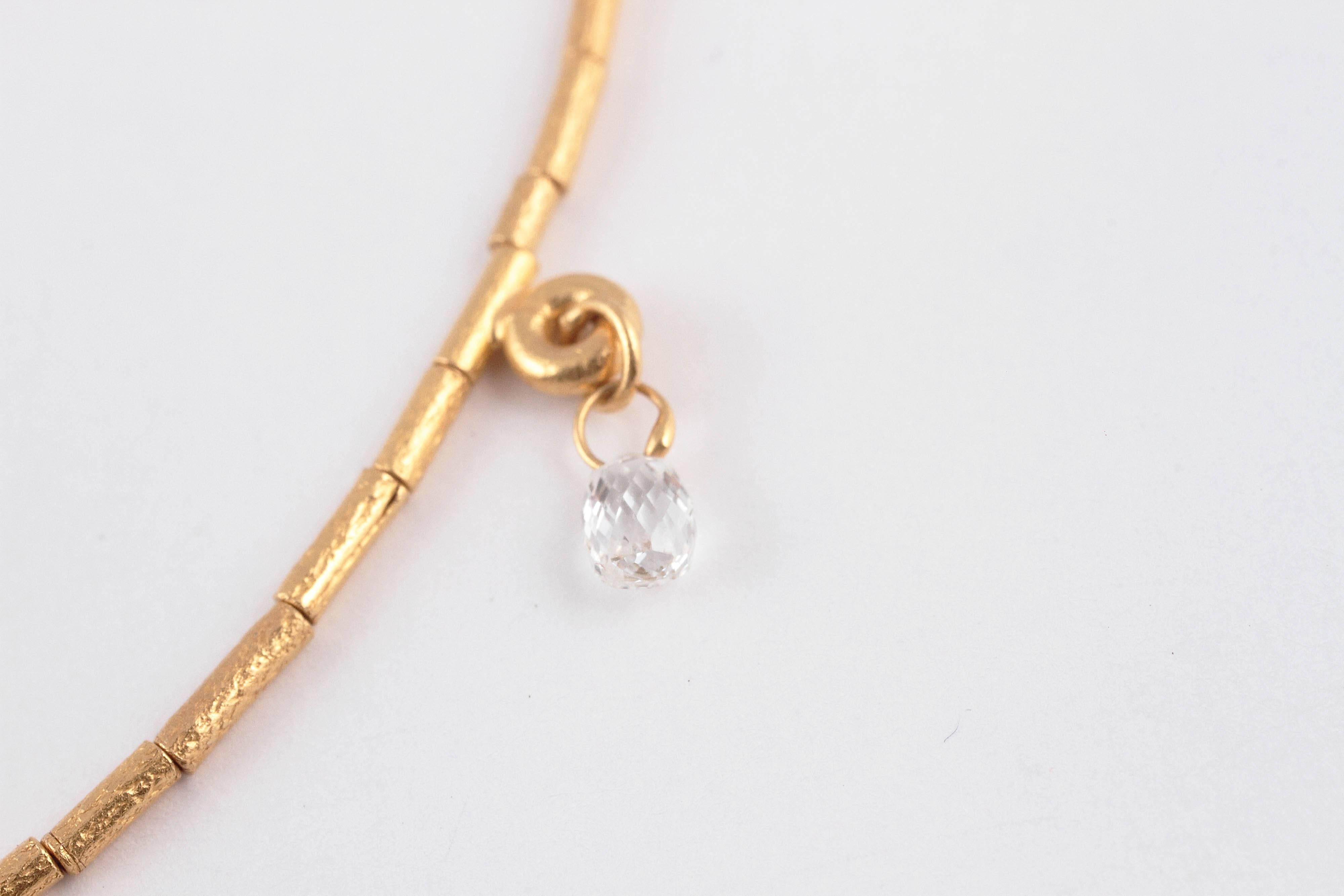 Gurhan Diamond Briolette Gold Necklace 3