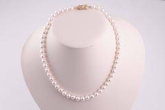 Mikimoto Pearl Necklace with Accent Diamond Clasp
