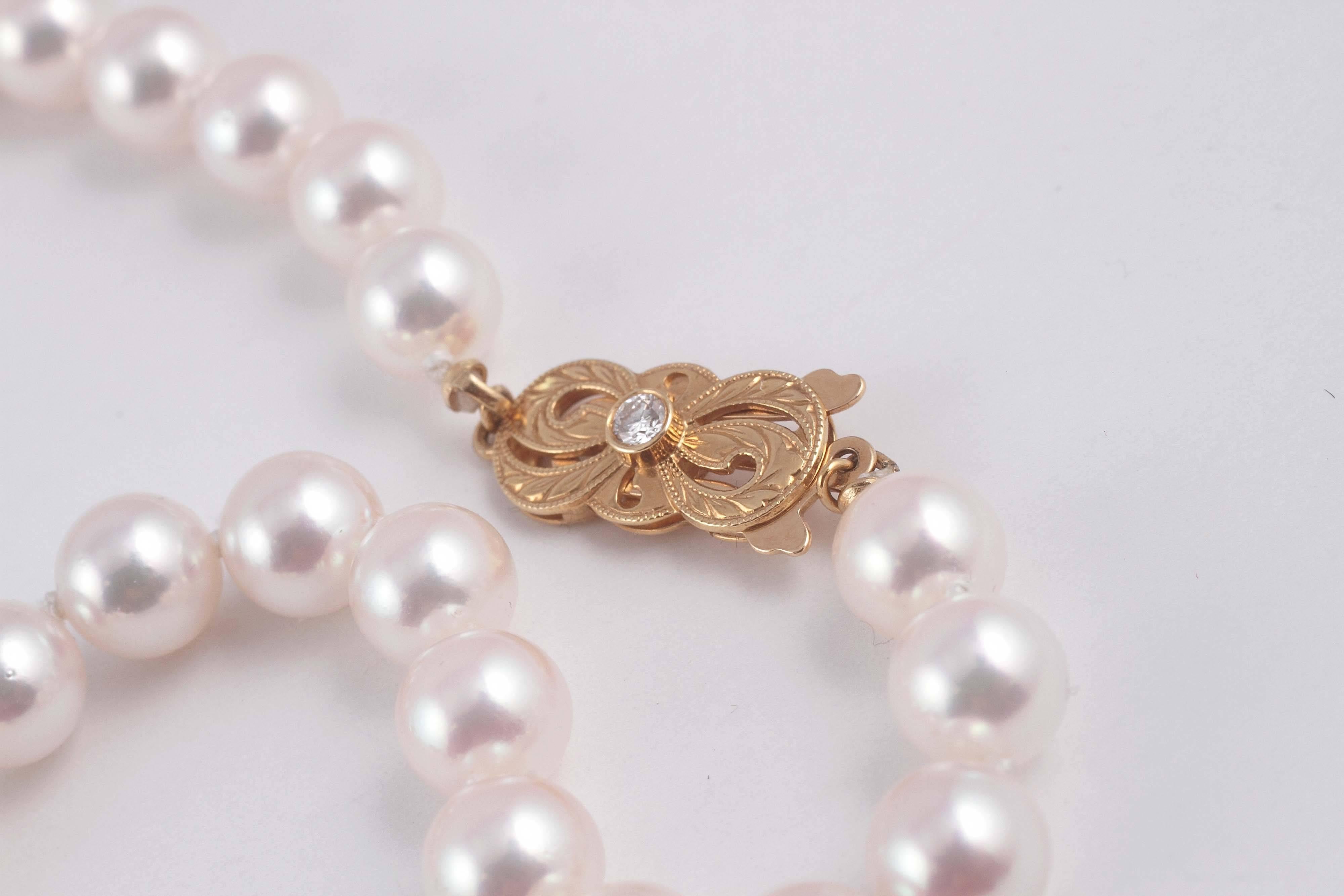 mikimoto pearl necklace clasp