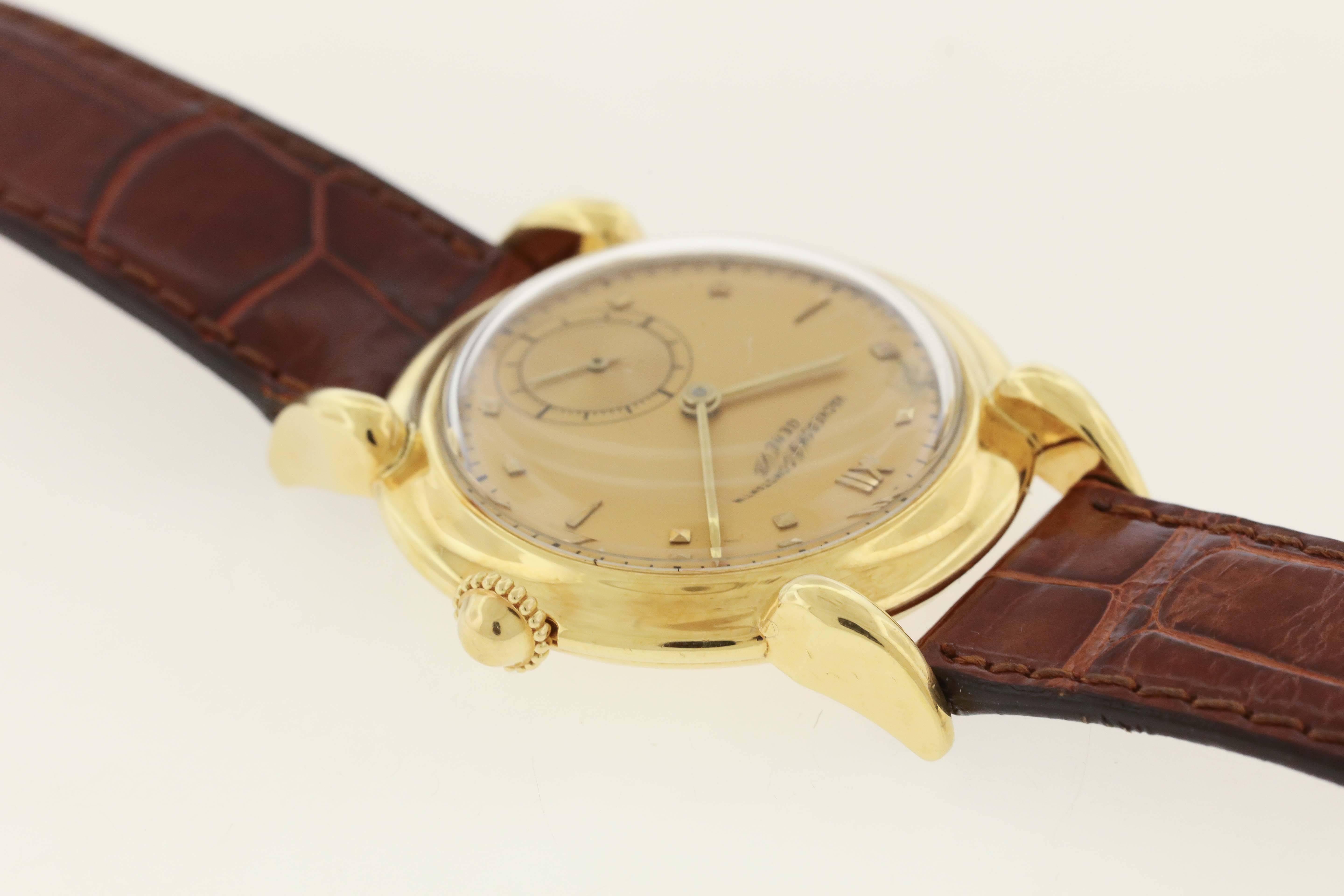 Retro Vacheron & Constantin Yellow Gold Champagne Dial Dress Wristwatch