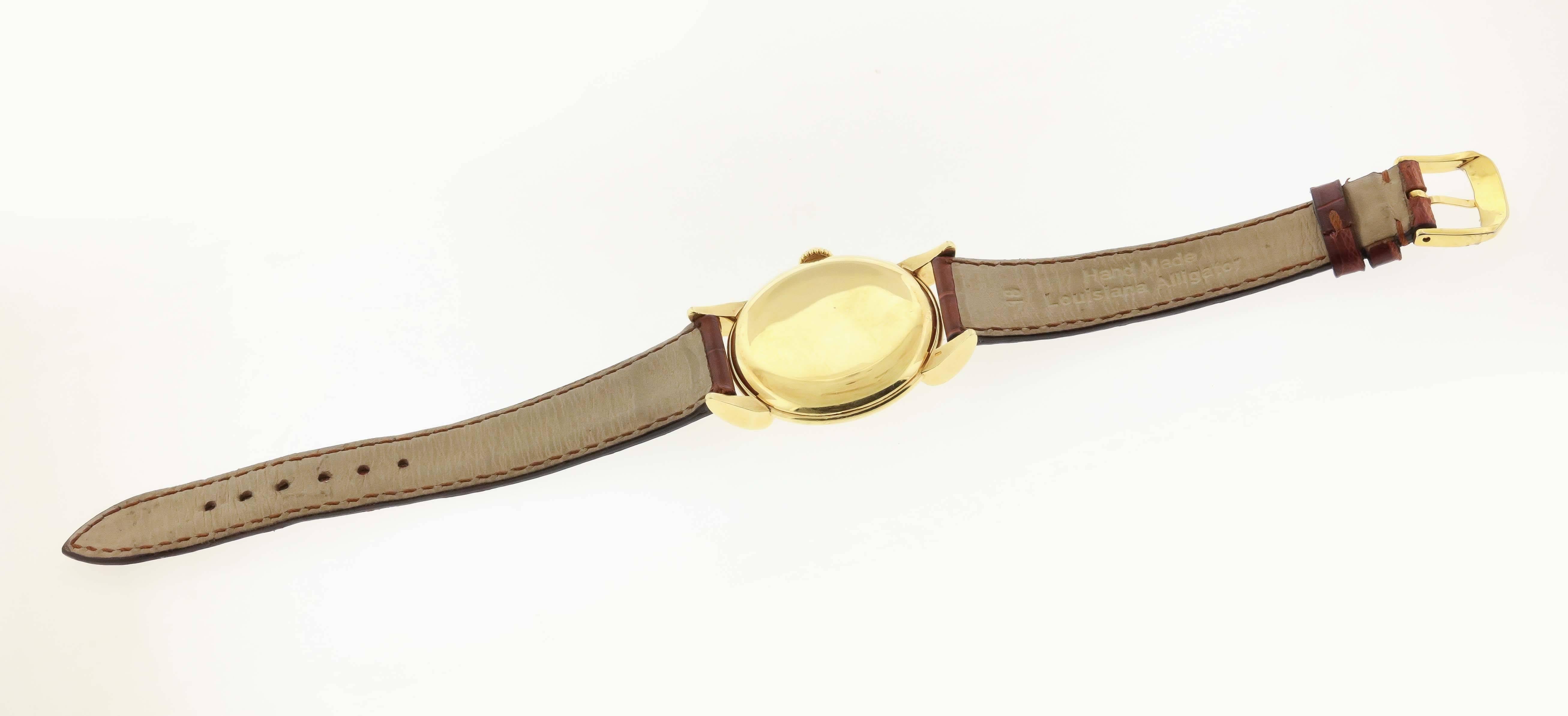 Vacheron & Constantin Yellow Gold Champagne Dial Dress Wristwatch 1