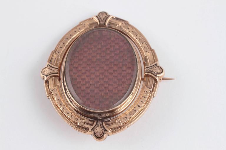 Late 19th Century Mourning Brooch For Sale 1