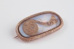 1812 Georgian Memorial Hair Brooch