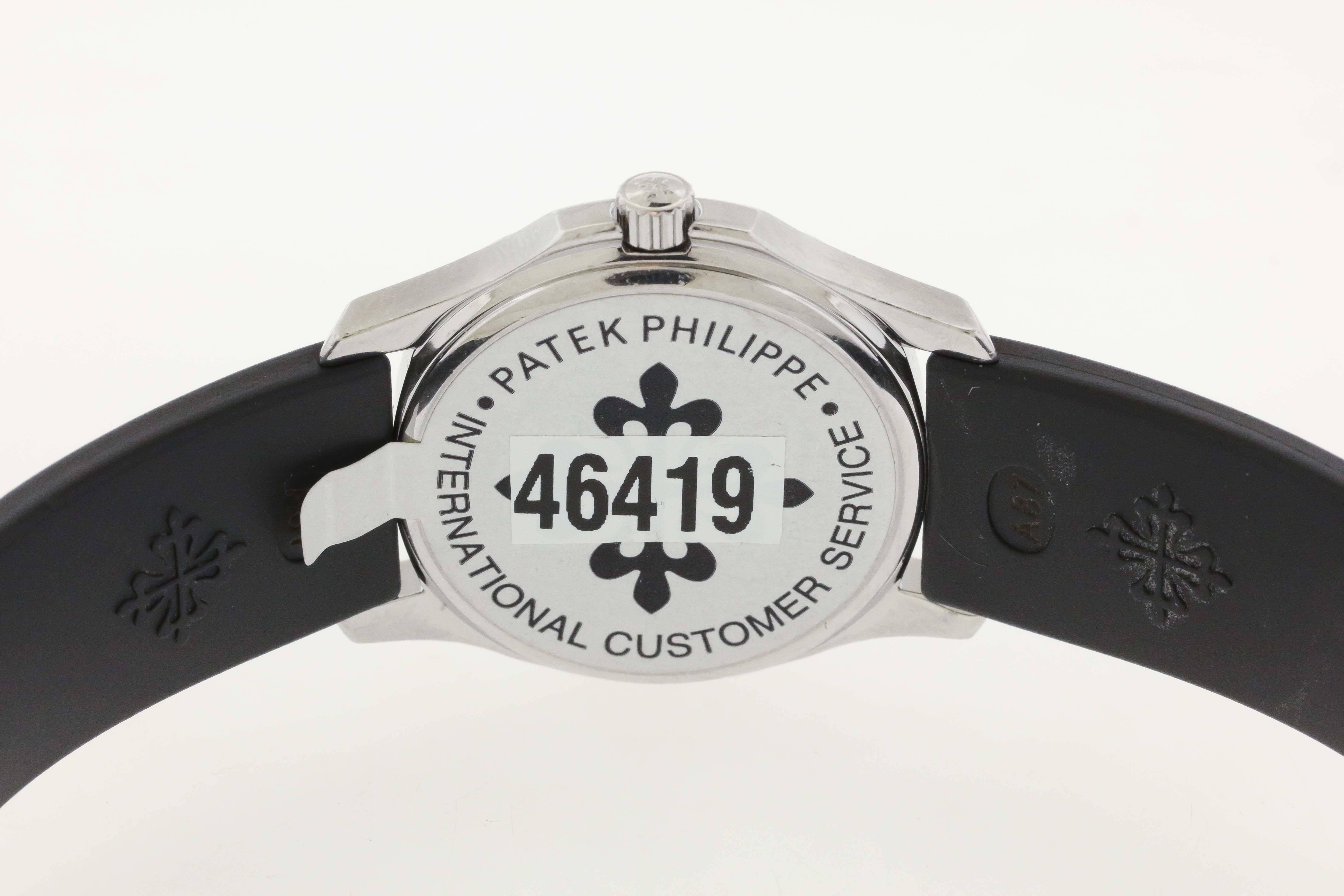 Women's Patek Philippe Lady's Stainless Steel Diamond Aquanaut Wristwatch Ref 4961A