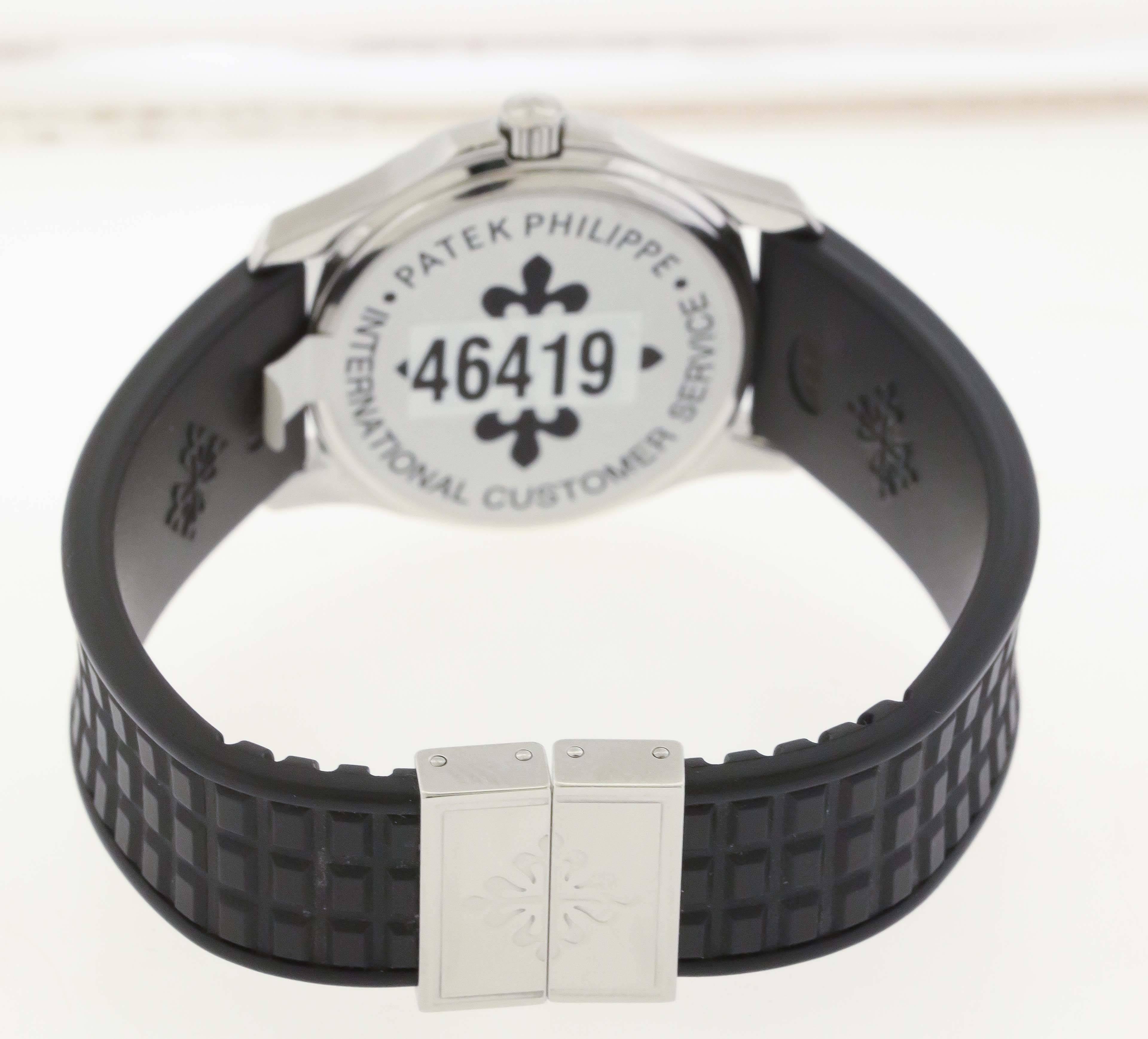 Patek Philippe Lady's Stainless Steel Diamond Aquanaut Wristwatch Ref 4961A 2