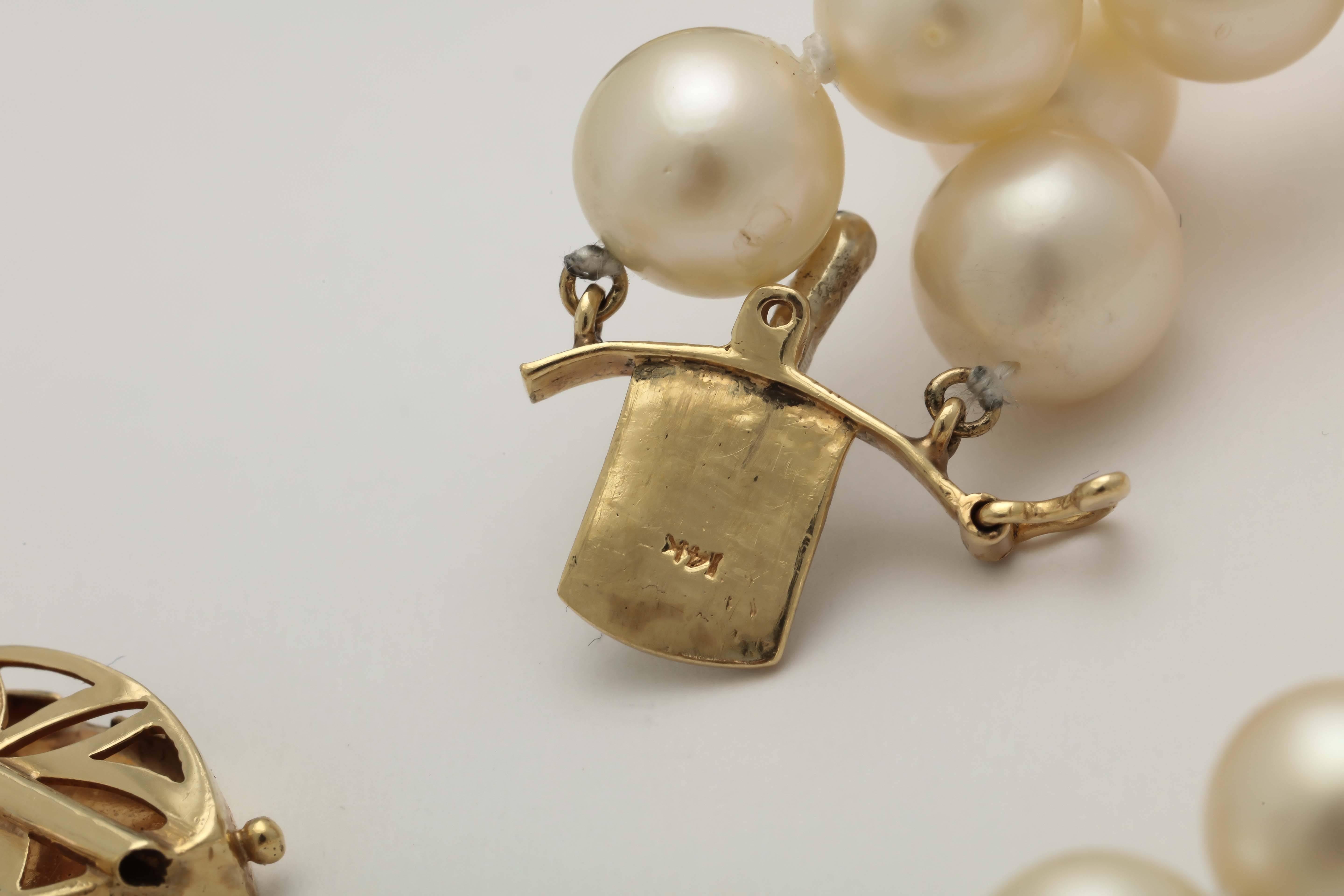 1970s Cartier Pearl Onyx Diamond Gold Platinum Necklace Bracelet Suite 4
