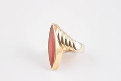 Vibrant Orange Fire Opal ring