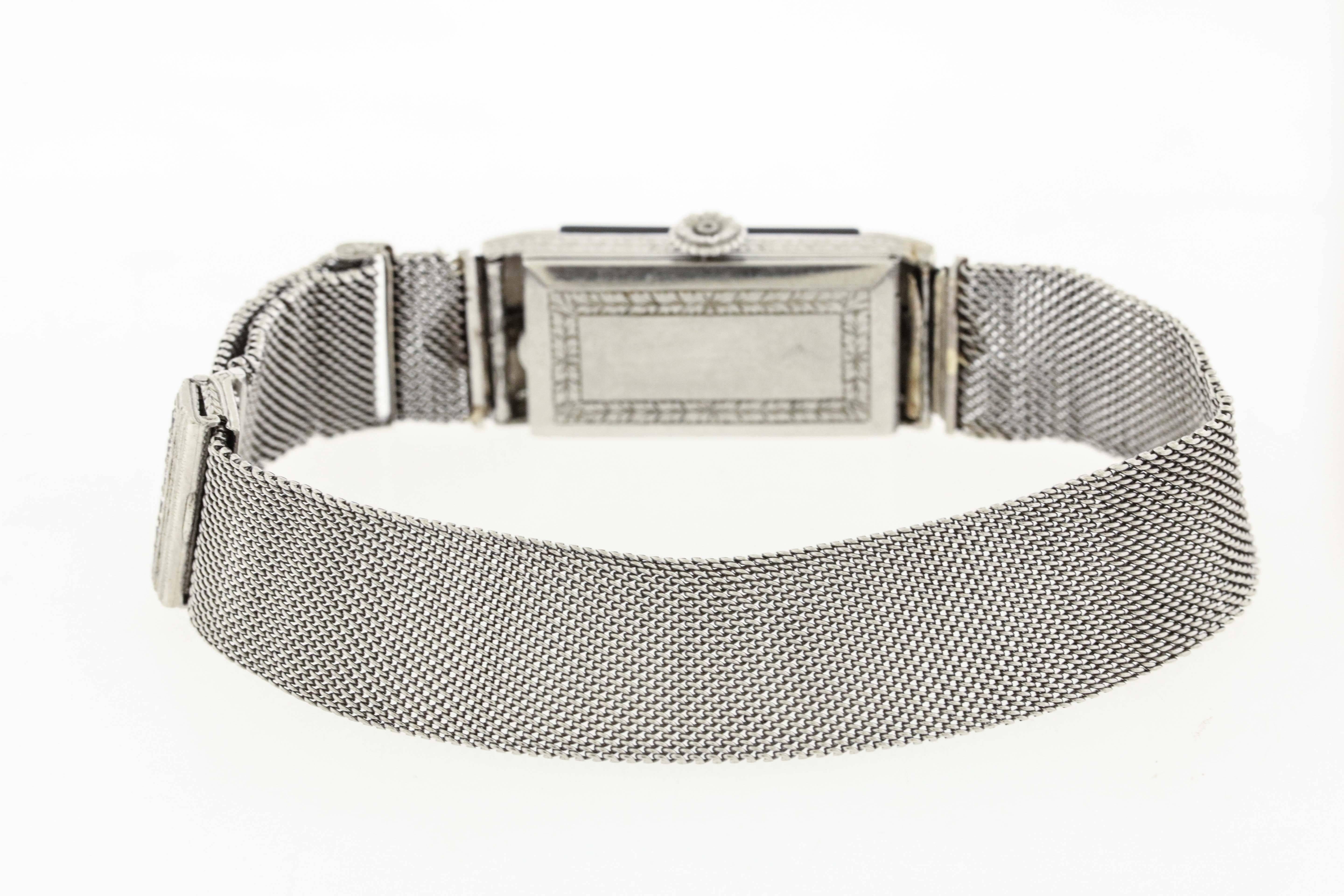 Édouardien Patek Philippe pour Tiffany & Co. Montre-bracelet en platine pour dame en vente