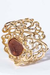 Boulder Opal Diamond Gold Bracelet