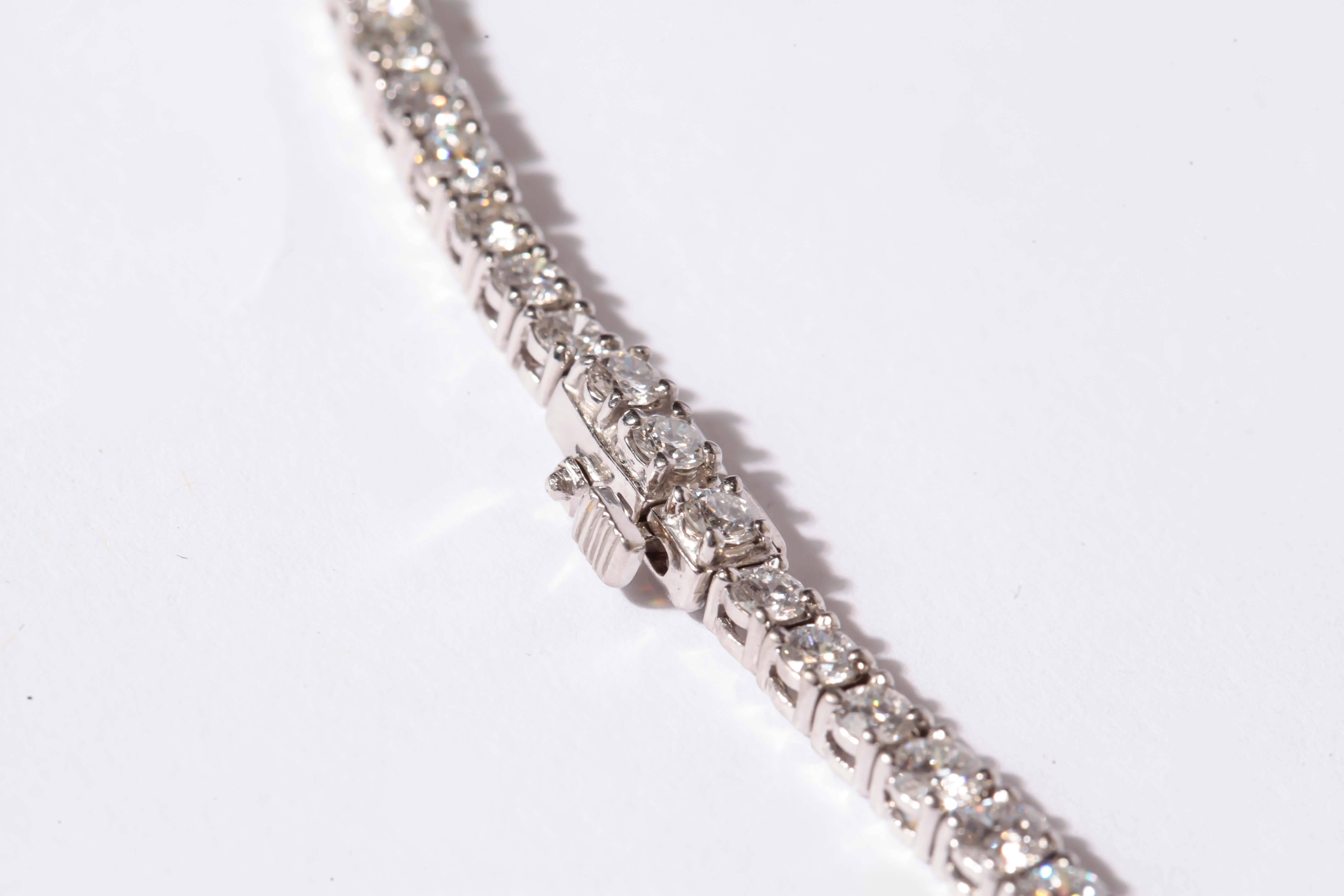 Diamond Platinum Riviere Necklace 1
