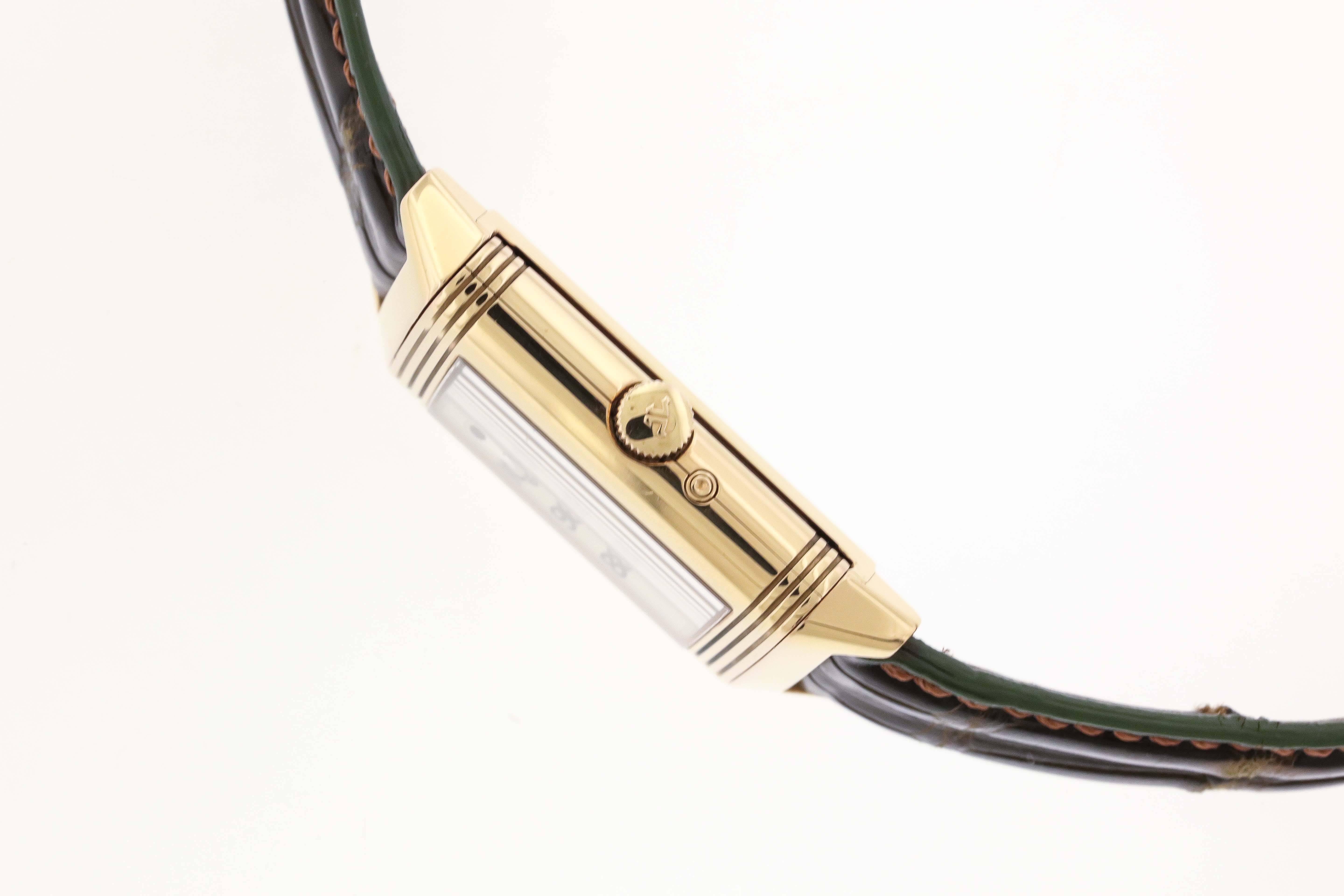 Jaeger LeCoultre Rose Gold Reverso 60th Anniversary Wristwatch In Excellent Condition In New York, NY
