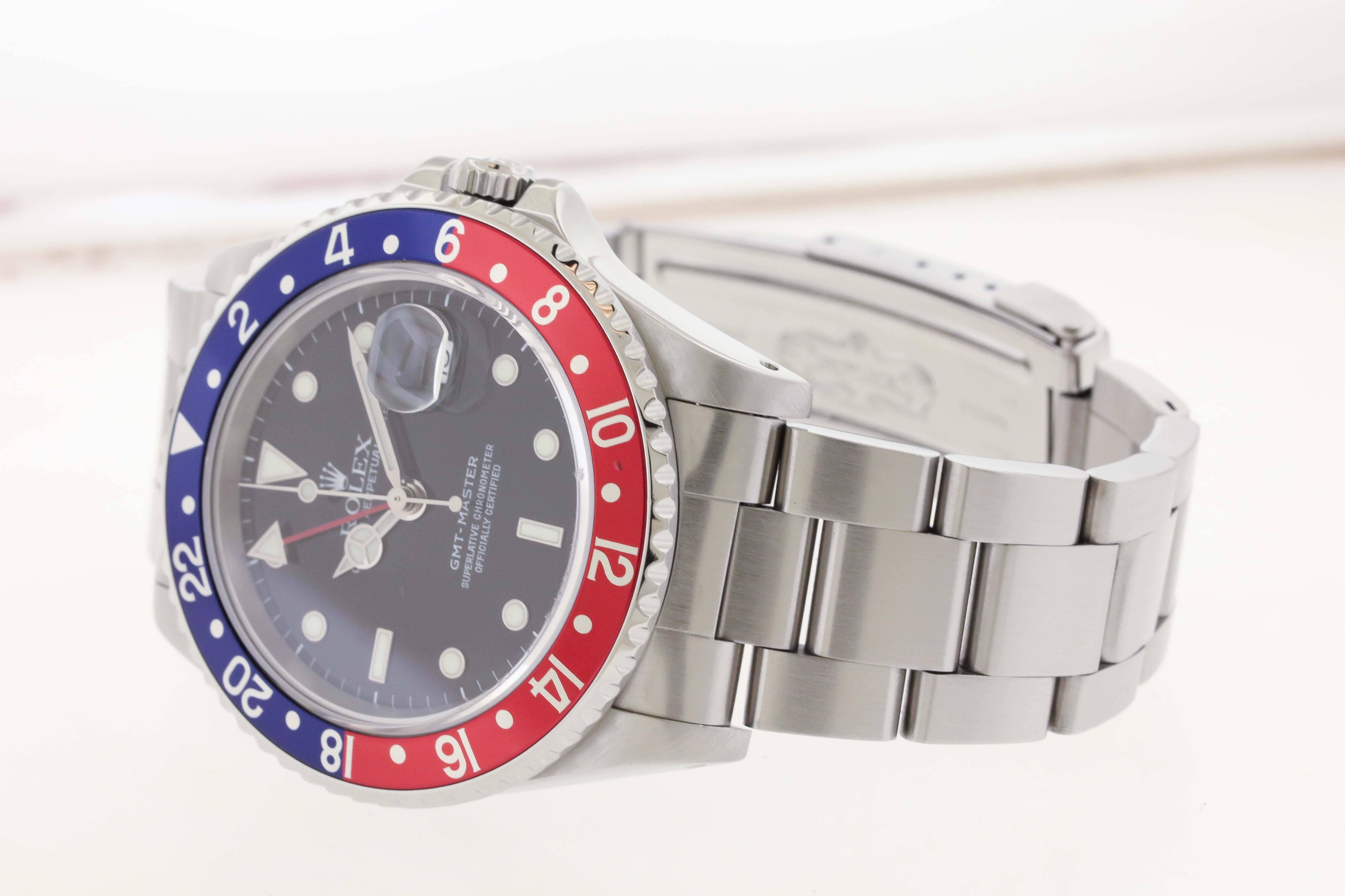 Stainless steel Rolex GMT-Master, Ref. 16700, so-called 'Pepsi