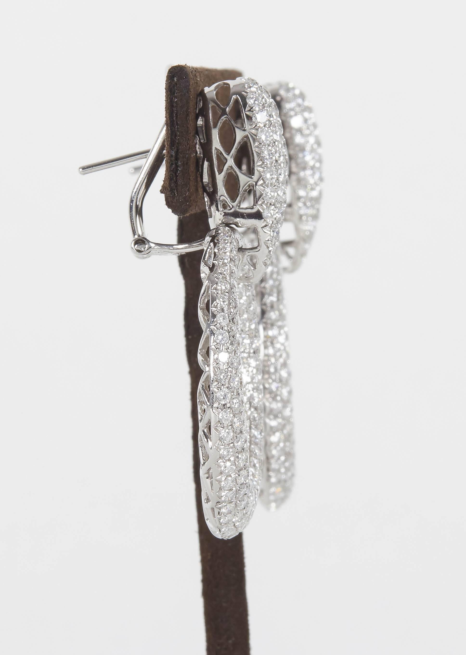 diamond door knocker earrings