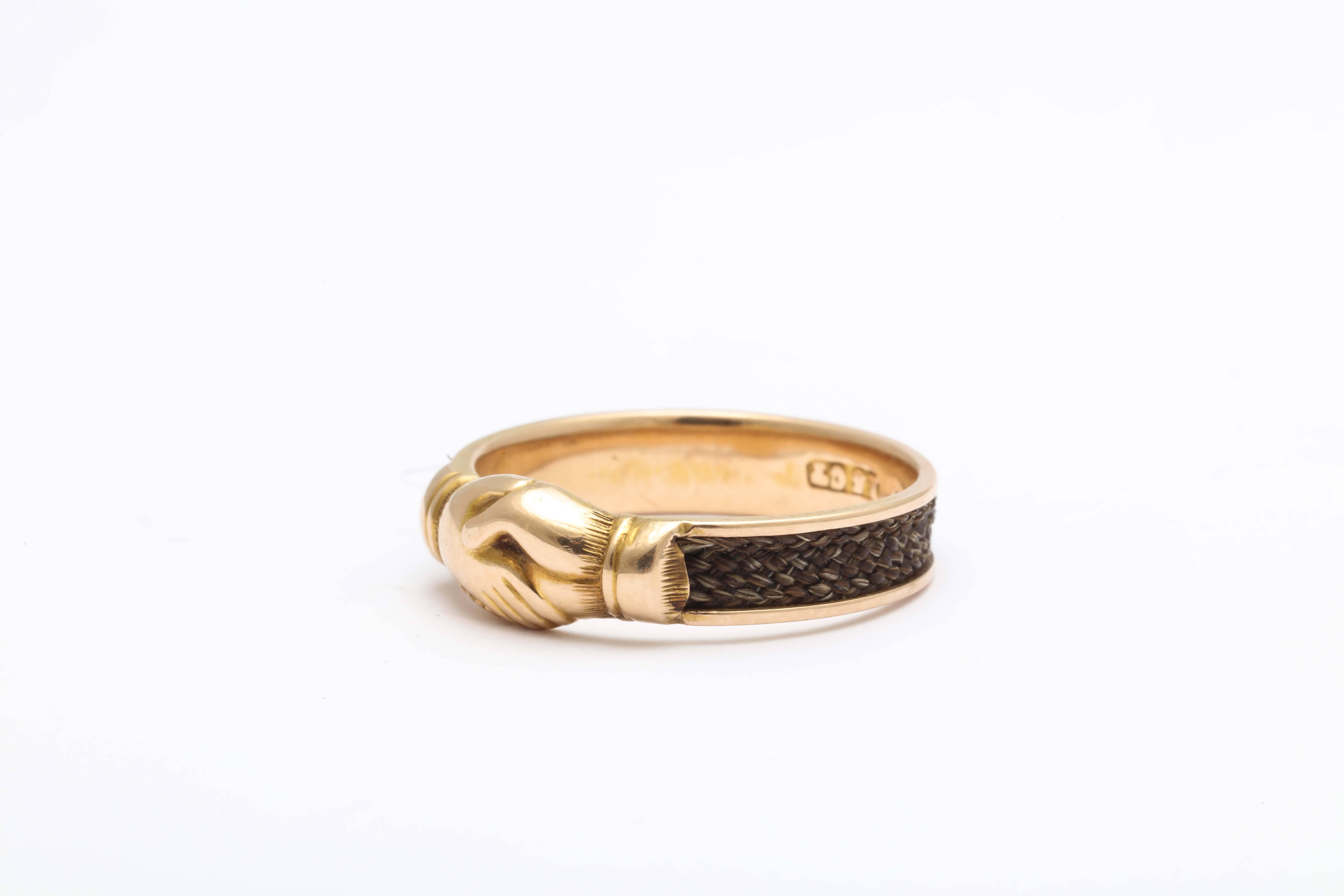 Victorian Gold Memorial Fede Ring