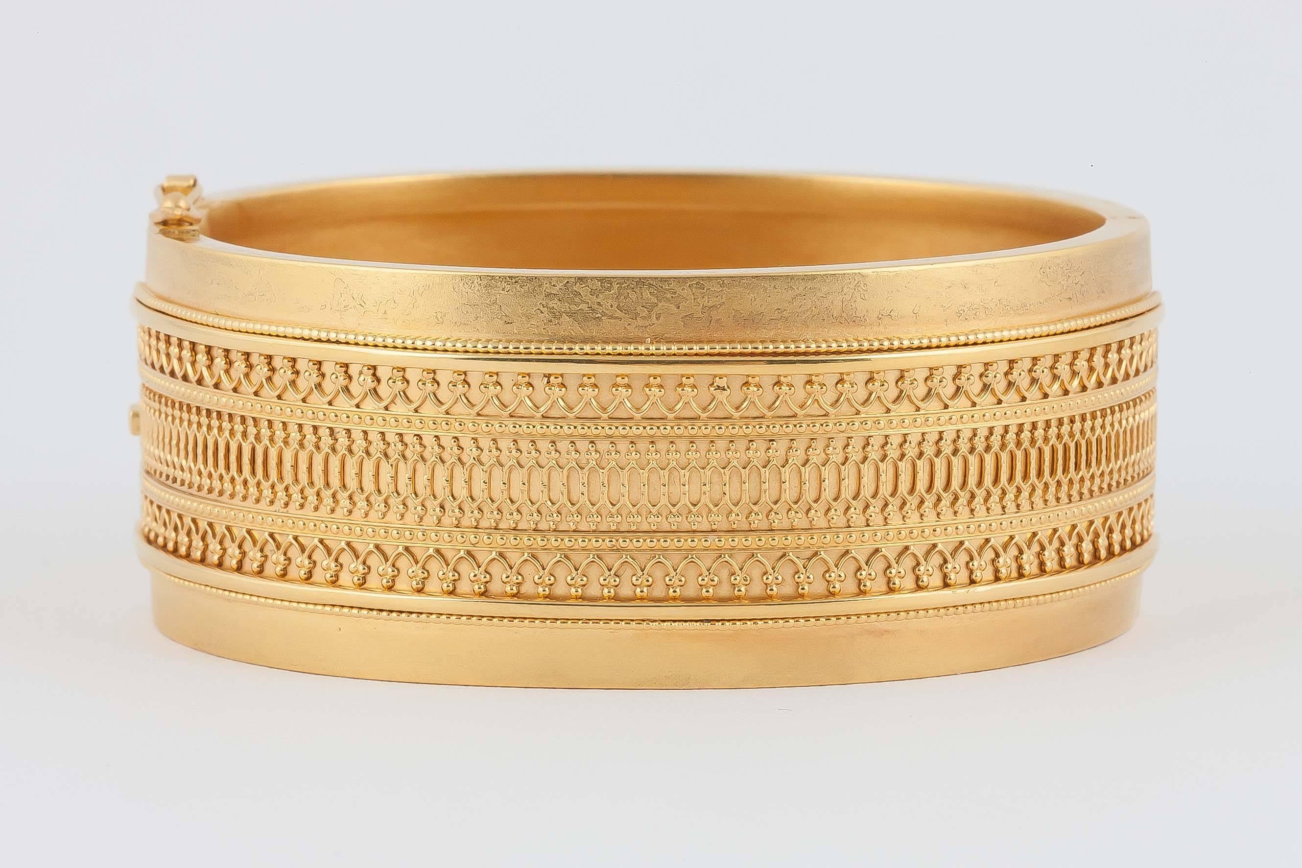 A fine example of Etruscan Revival bangle