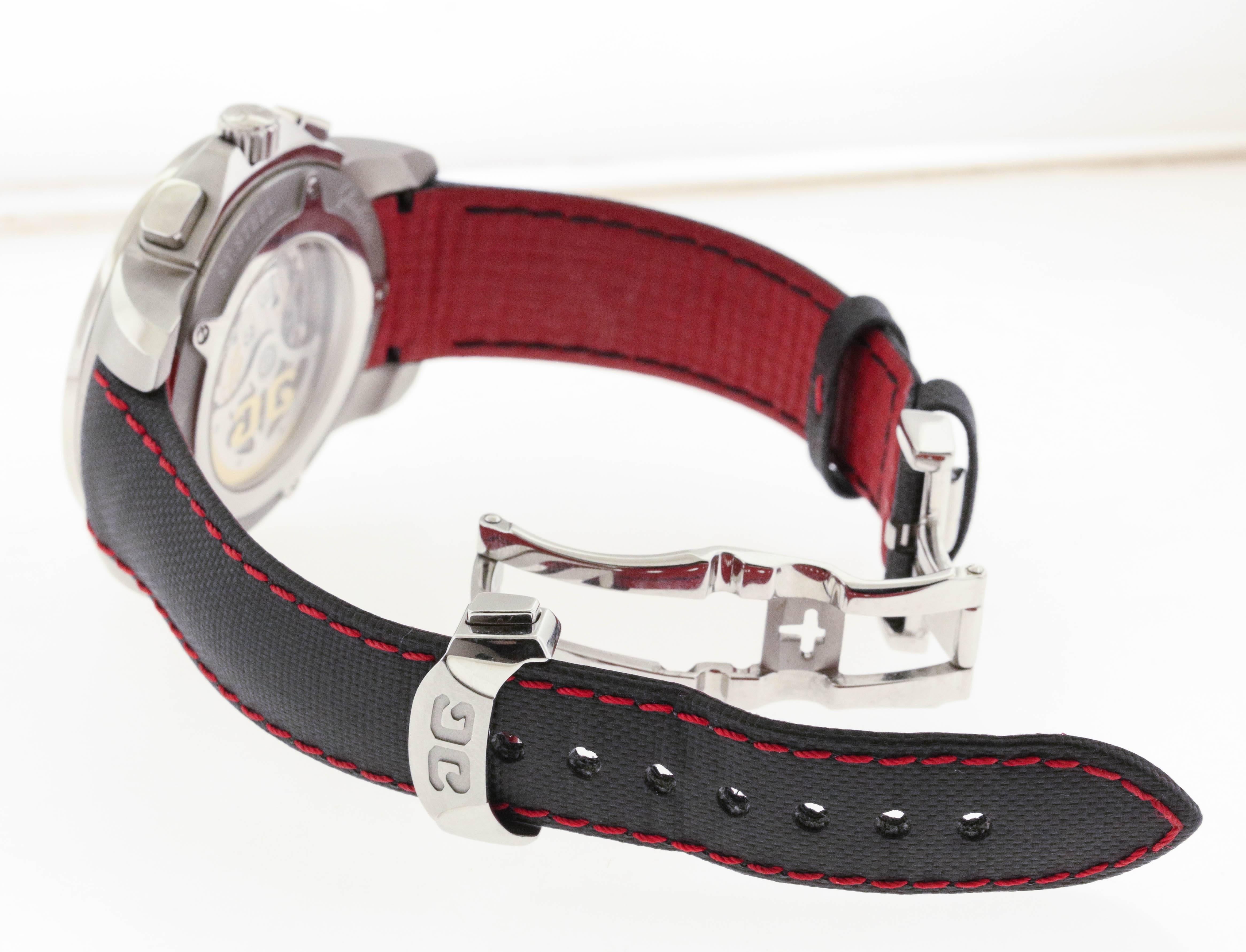 Men's Glashutte Stainless Steel Original Evolution Sport Chronograph Wristwatch