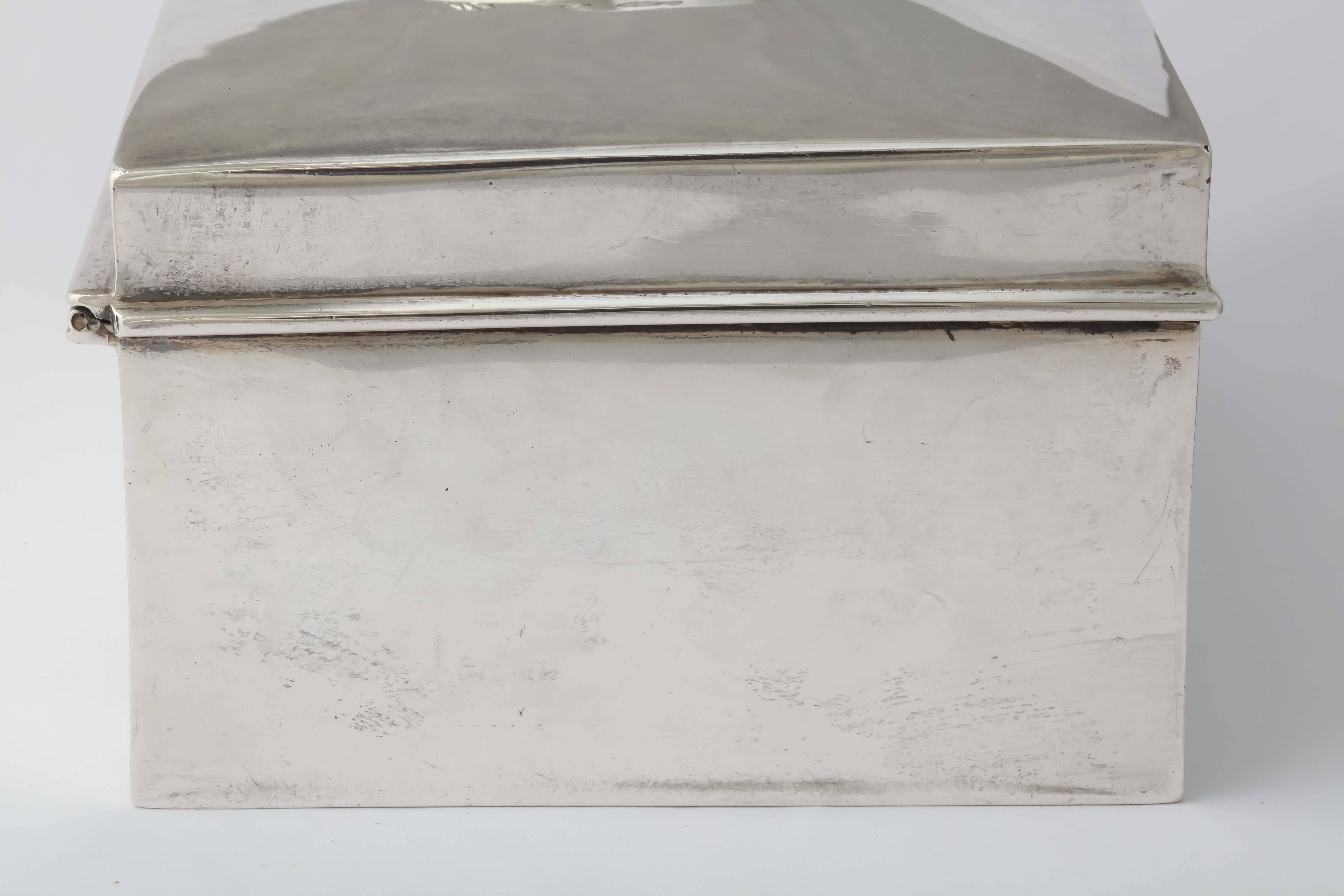 Amerikanische Liebesbriefbox aus Silber des 19. Jahrhunderts von Meriden-Brittania für Damen oder Herren im Angebot