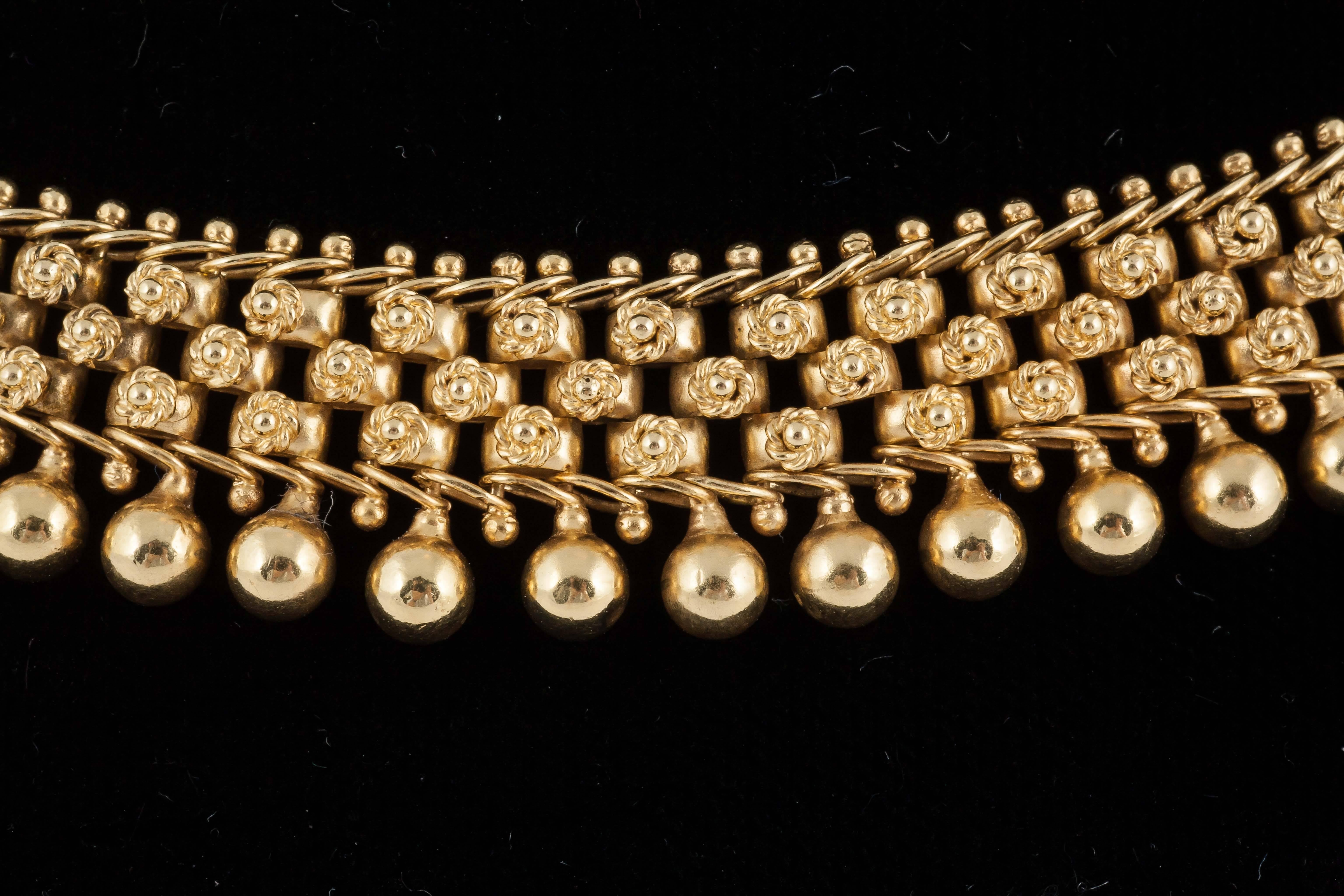 Early Victorian 19th Century English Gold Collar Necklace