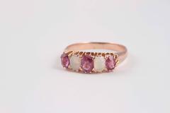 Victorian Opal Ruby Gold Ring