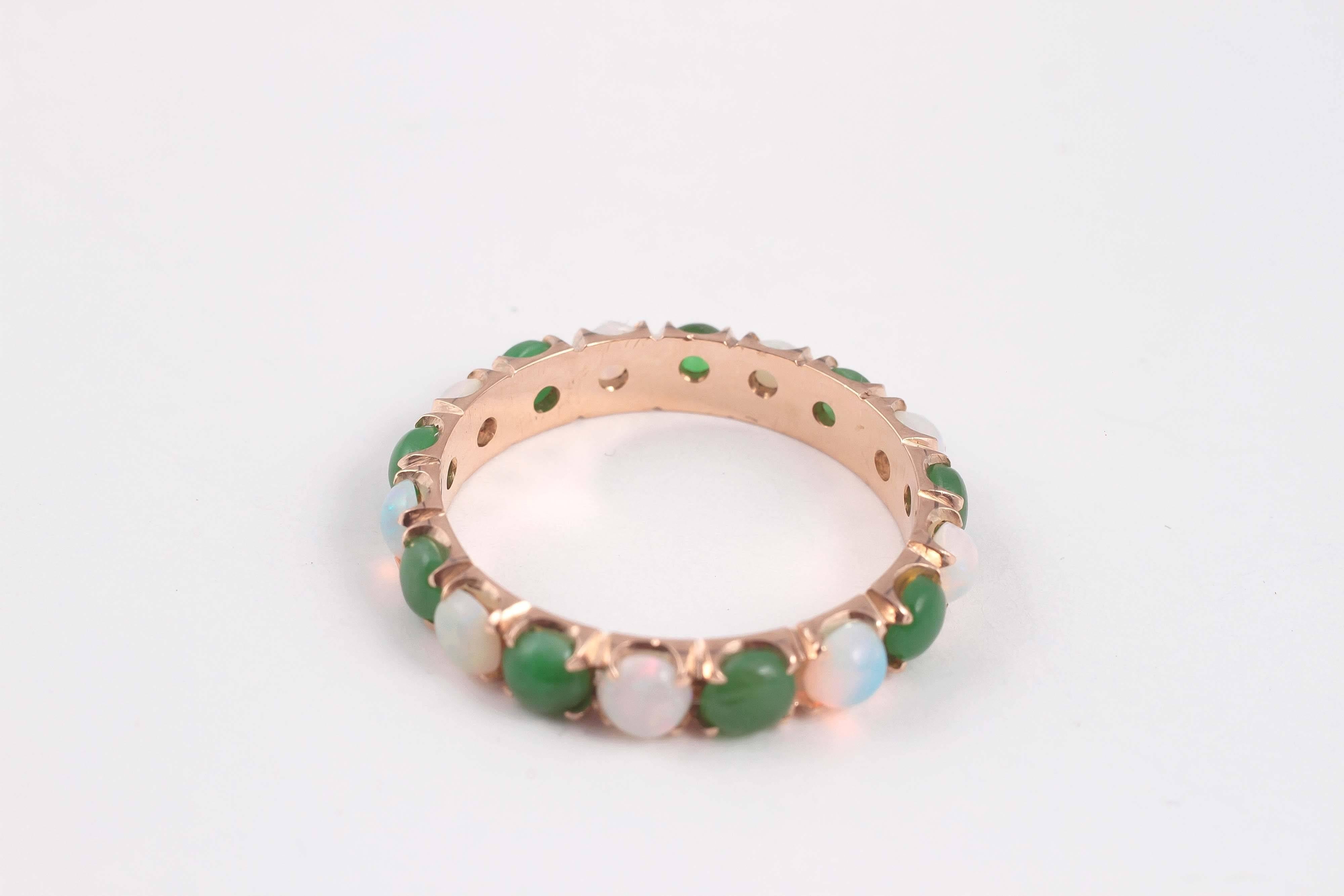 opal and jade ring