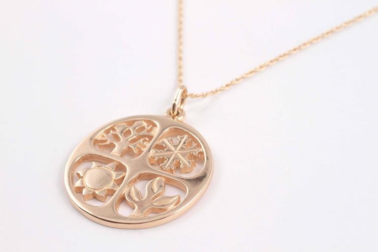 James Avery Four Seasons Gold Pendant and Chain at 1stDibs | james ...