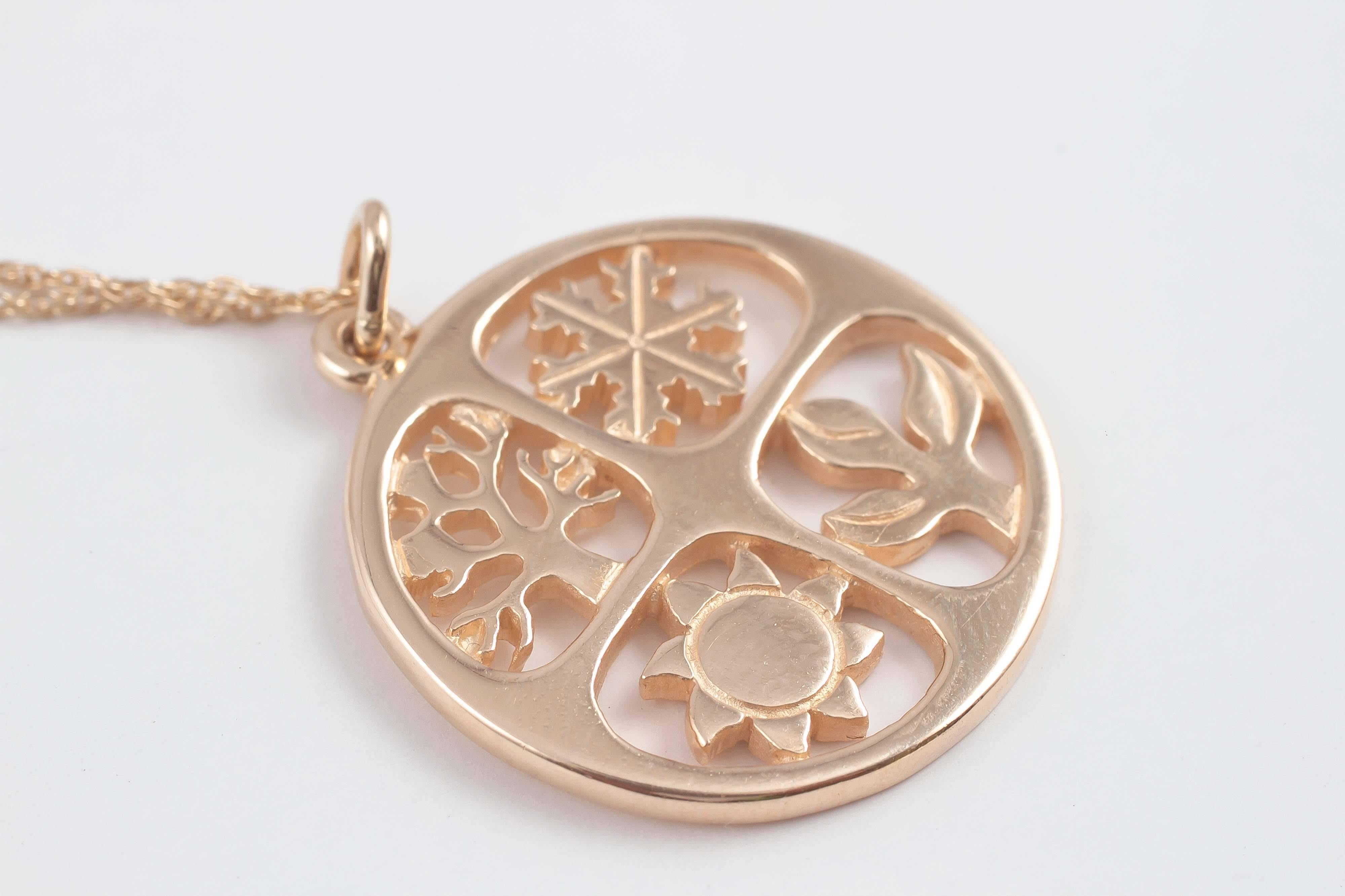 Women's James Avery Four Seasons Gold Pendant and Chain