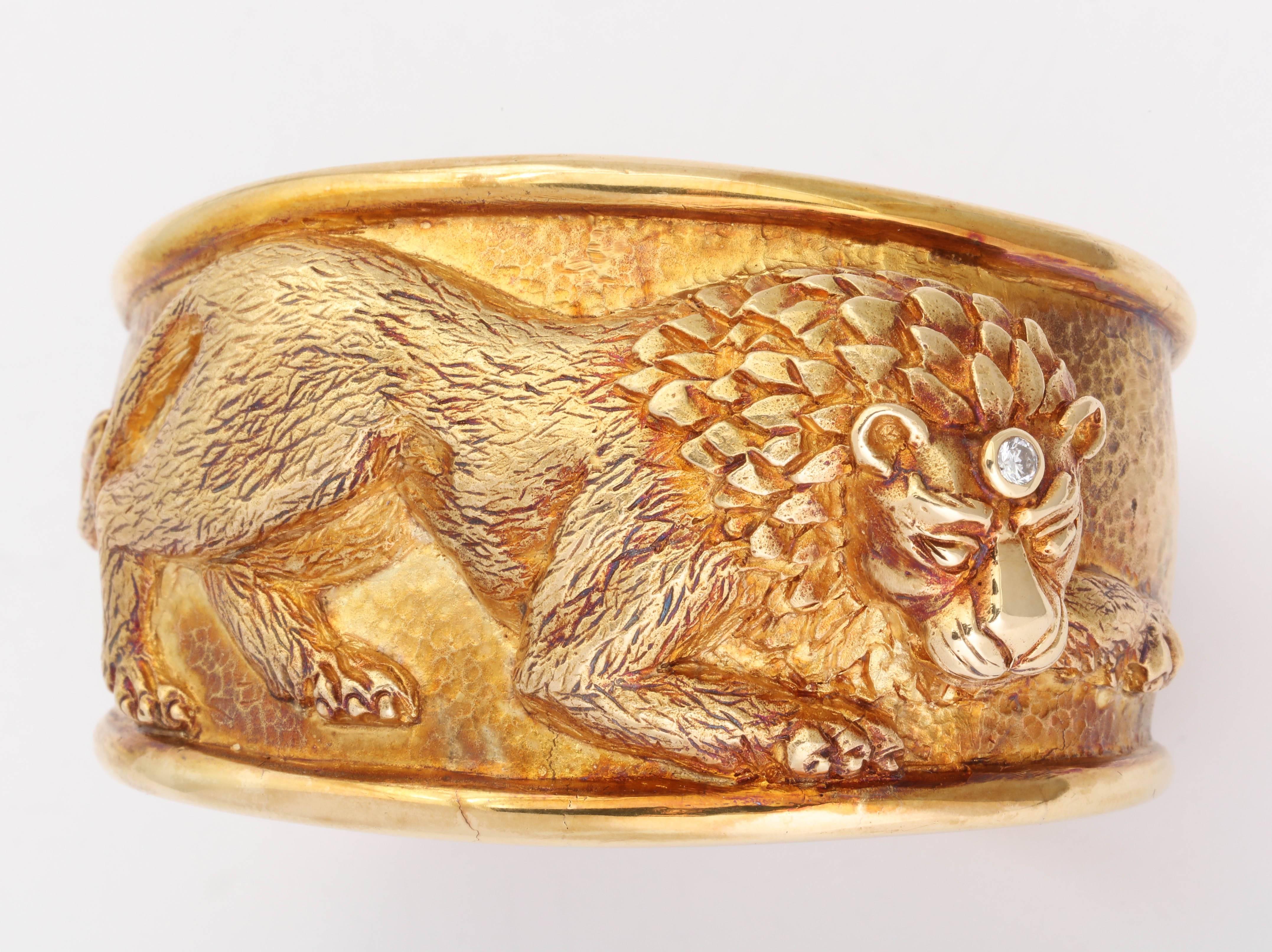 lion cuff bracelet