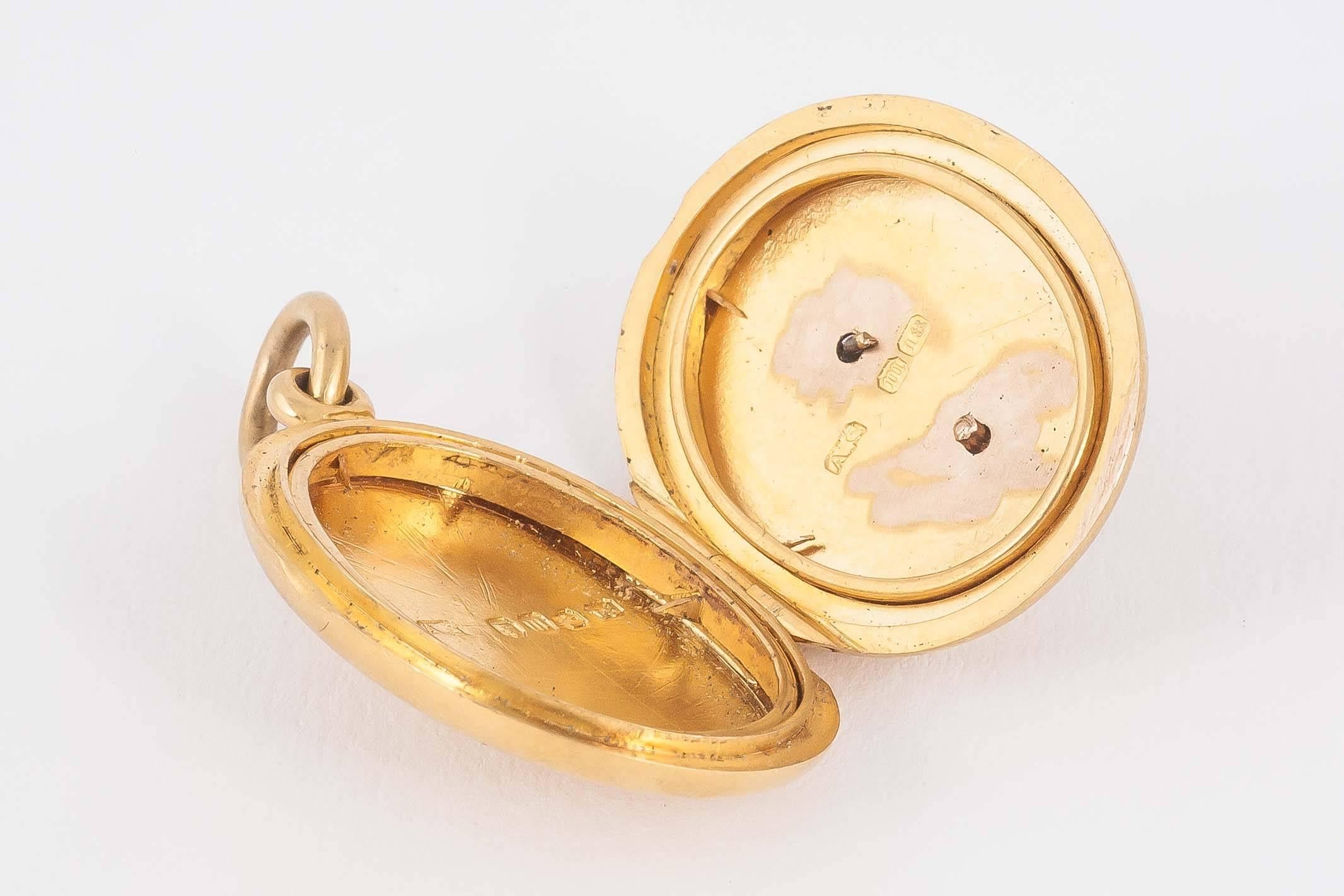 Victorian Tourmaline Gold Locket 1