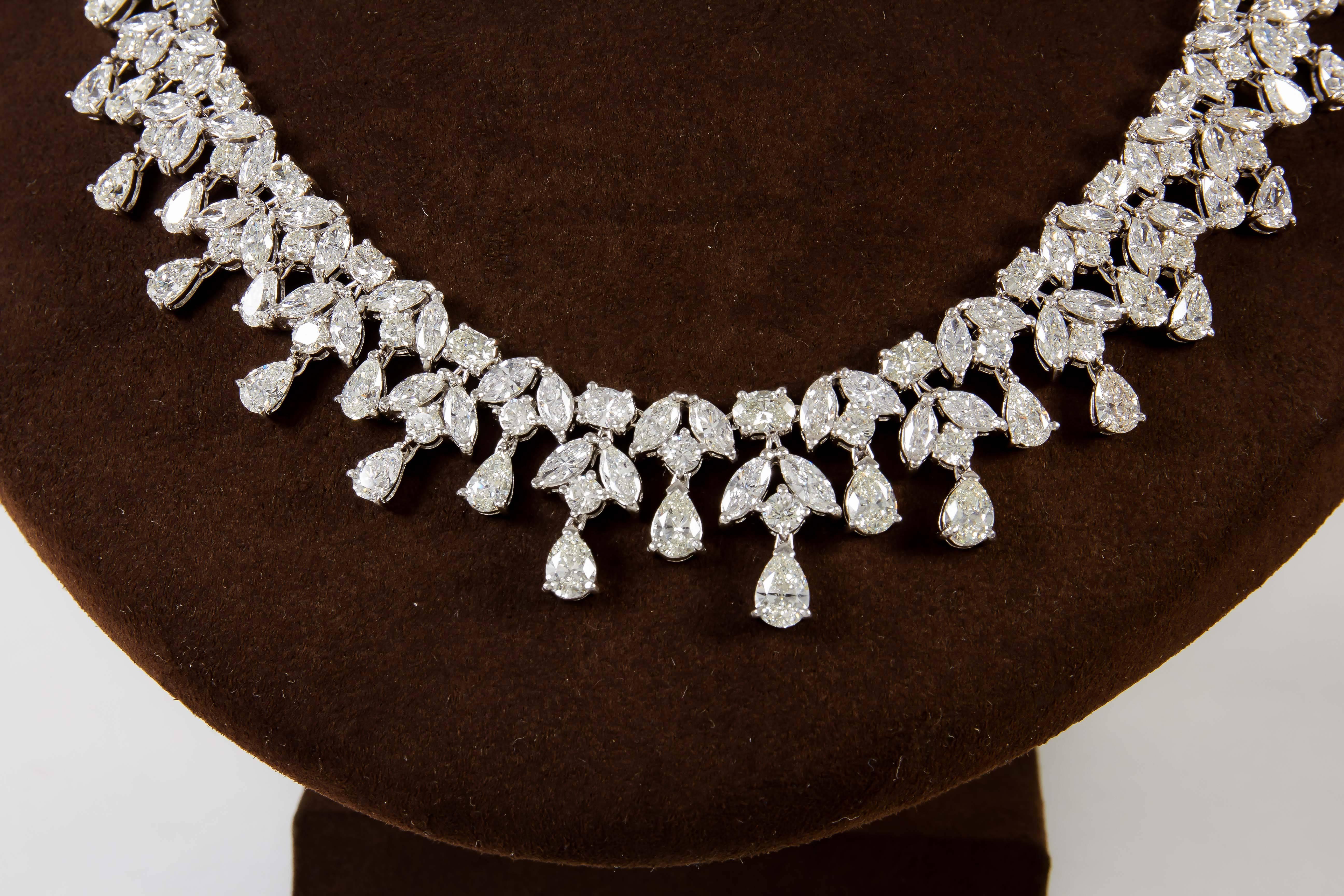 elegant diamond necklace