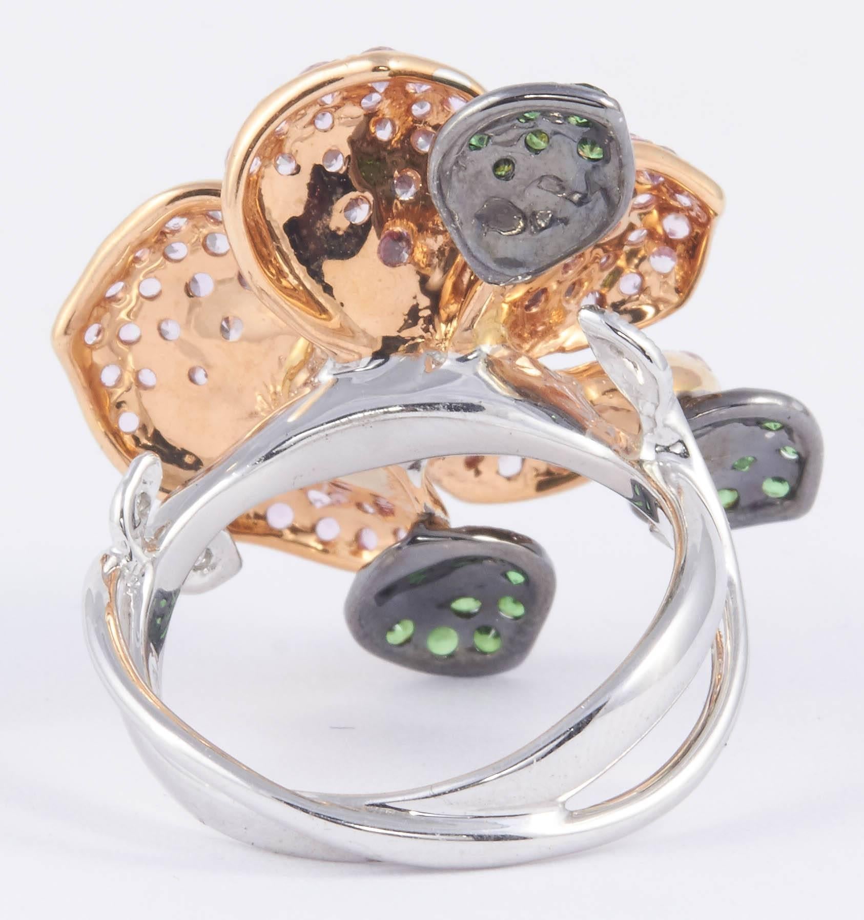 Tahitian Cultured Pearl Diamond Gold Ring 1