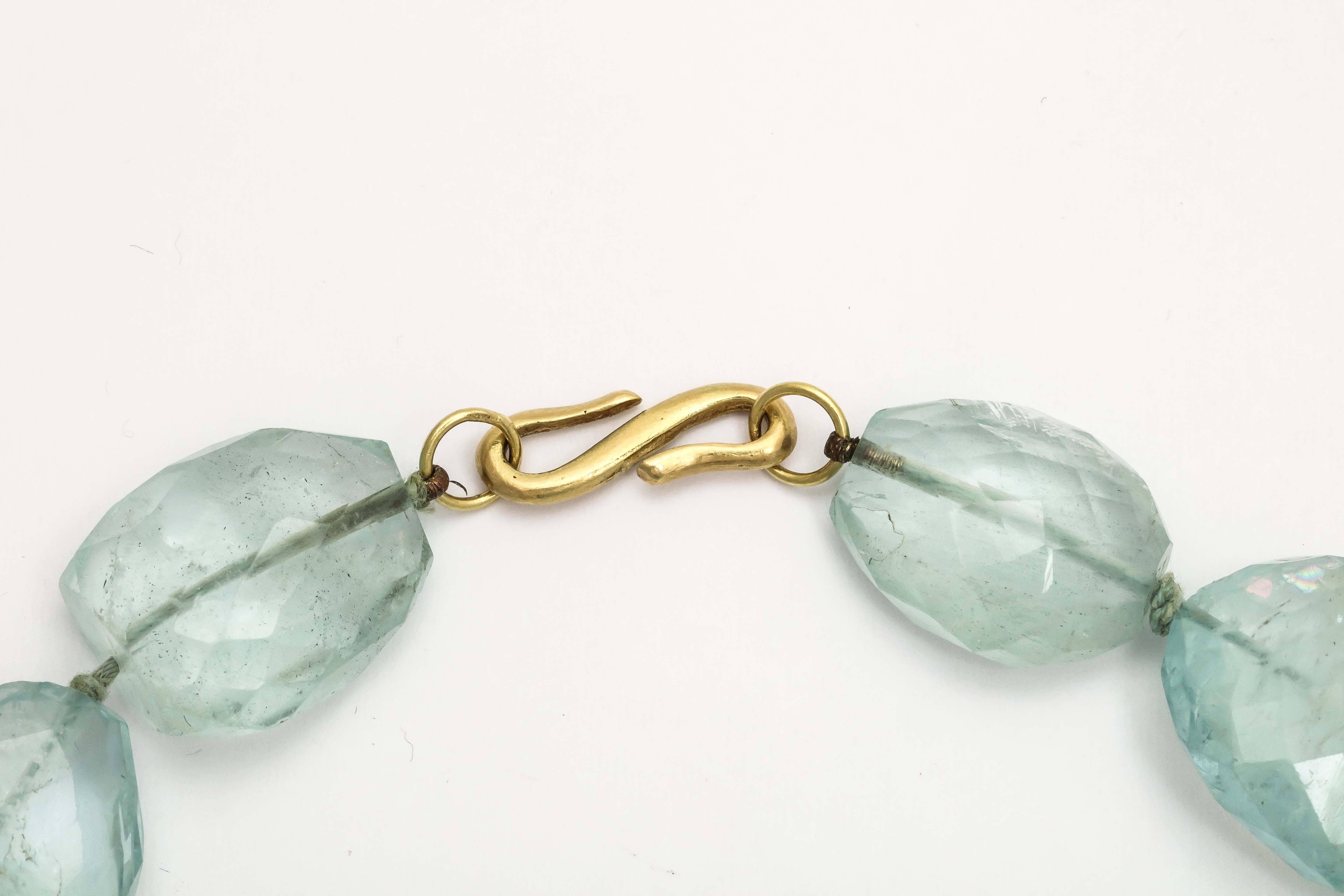 aquamarine bead necklace