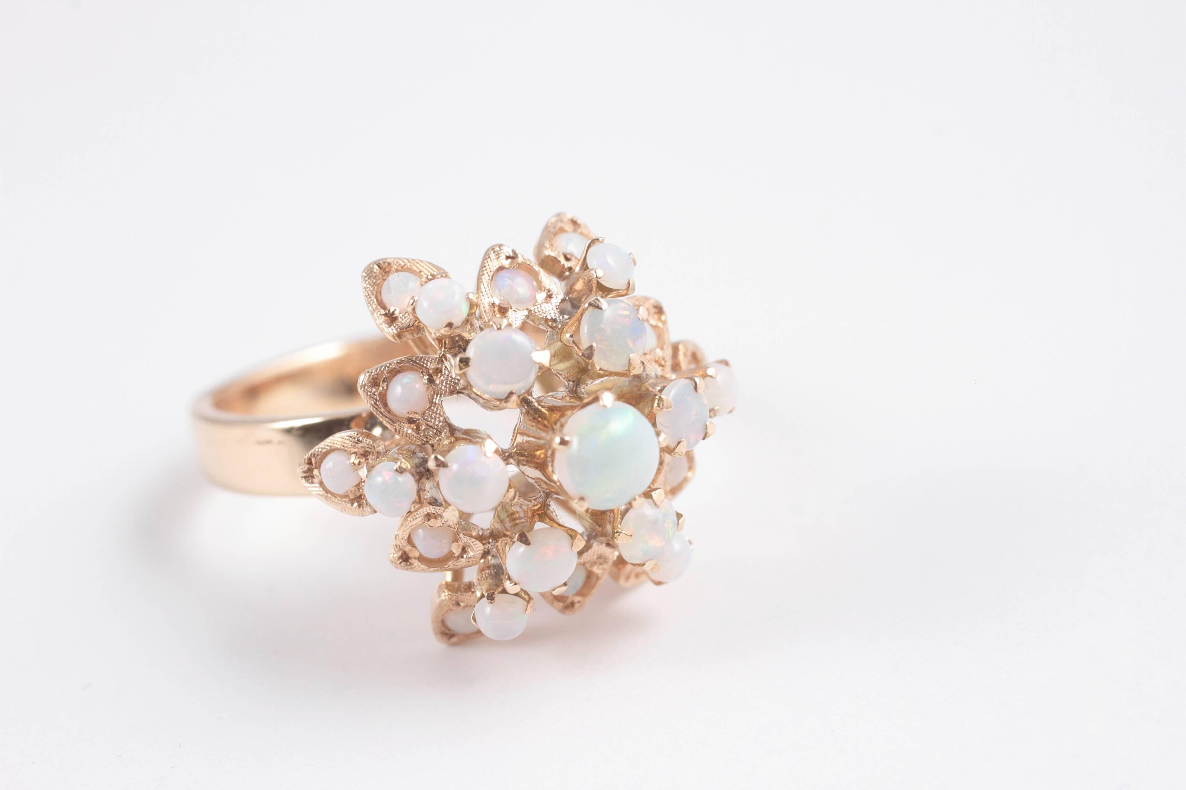 Women's Gold Opal Harem Ring